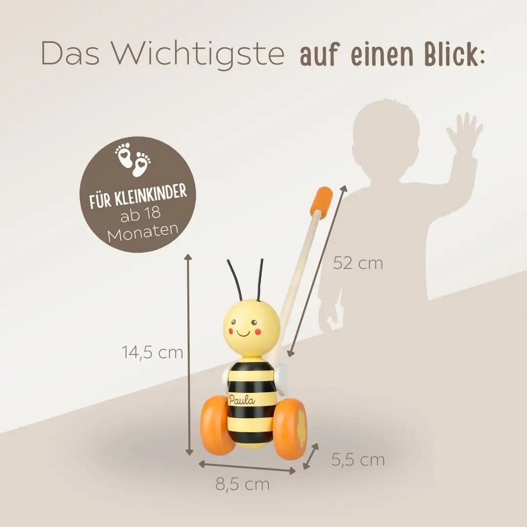 ORANGE TREE TOYS Schiebetier Biene - wunderwunsch