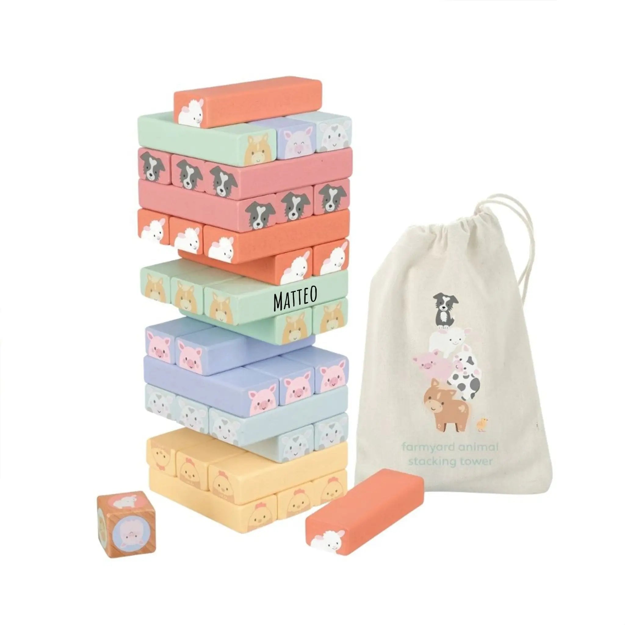 ORANGE TREE TOYS Wackelturm Farmtiere - wunderwunsch