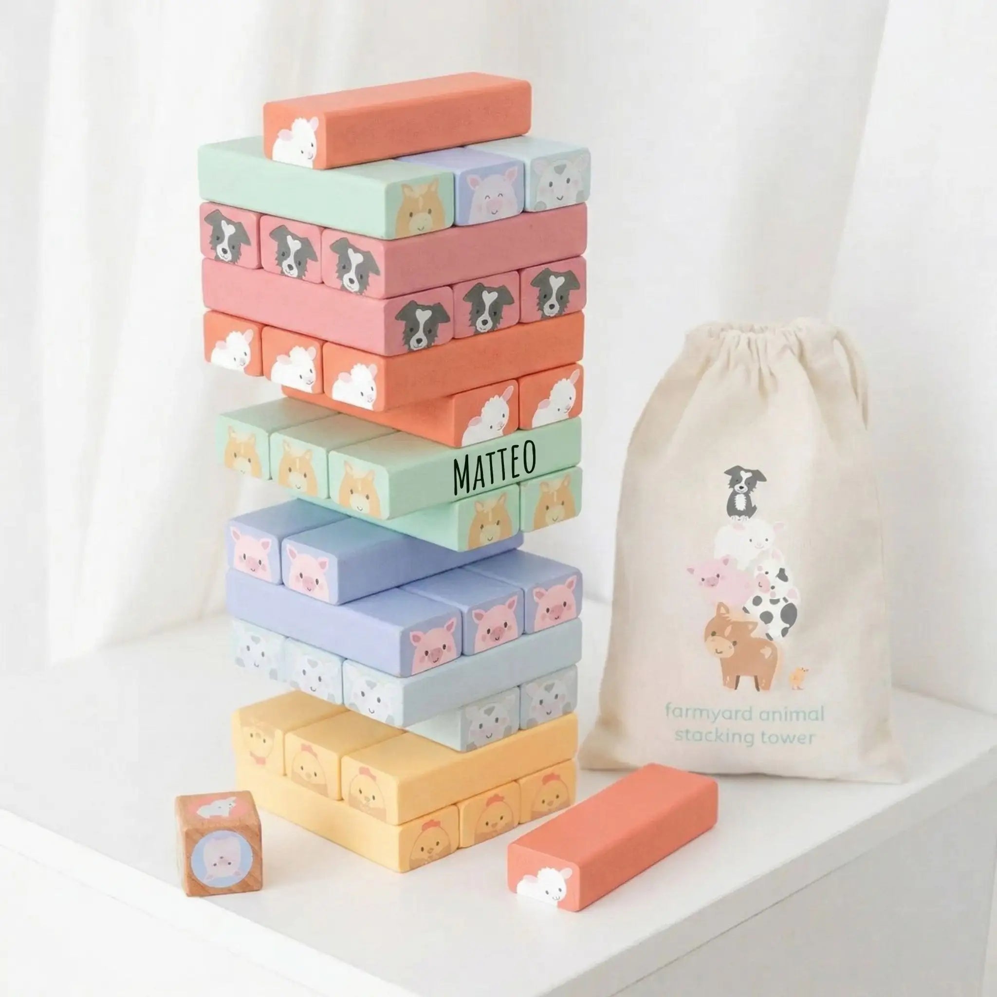 ORANGE TREE TOYS Wackelturm Farmtiere - wunderwunsch