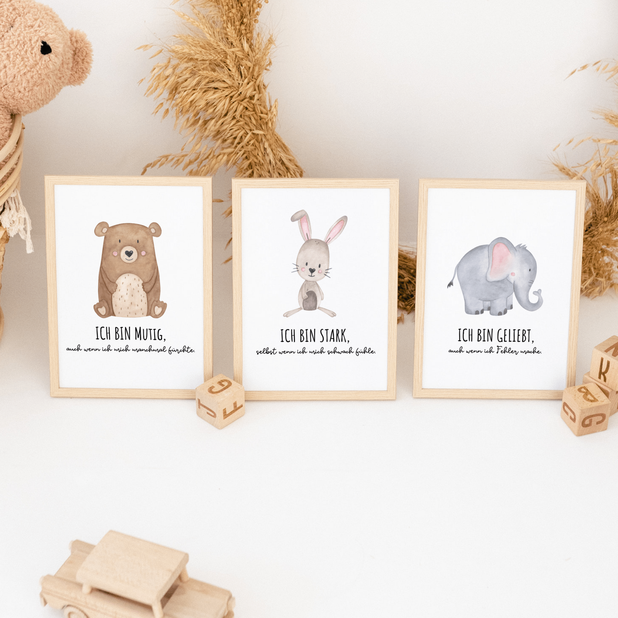 Poster - Tier Affirmationen - wunderwunsch