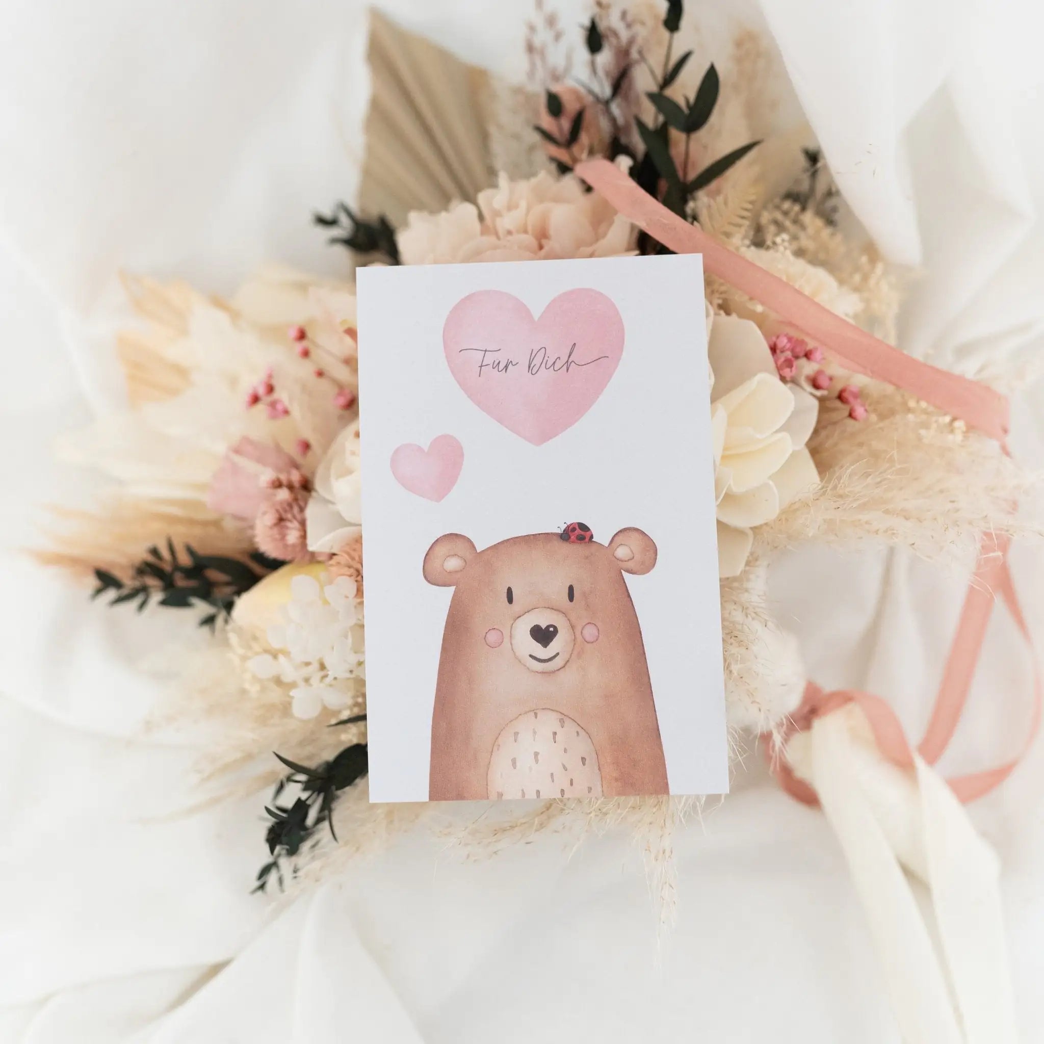 Postkarte "Bär" Für Dich - wunderwunsch