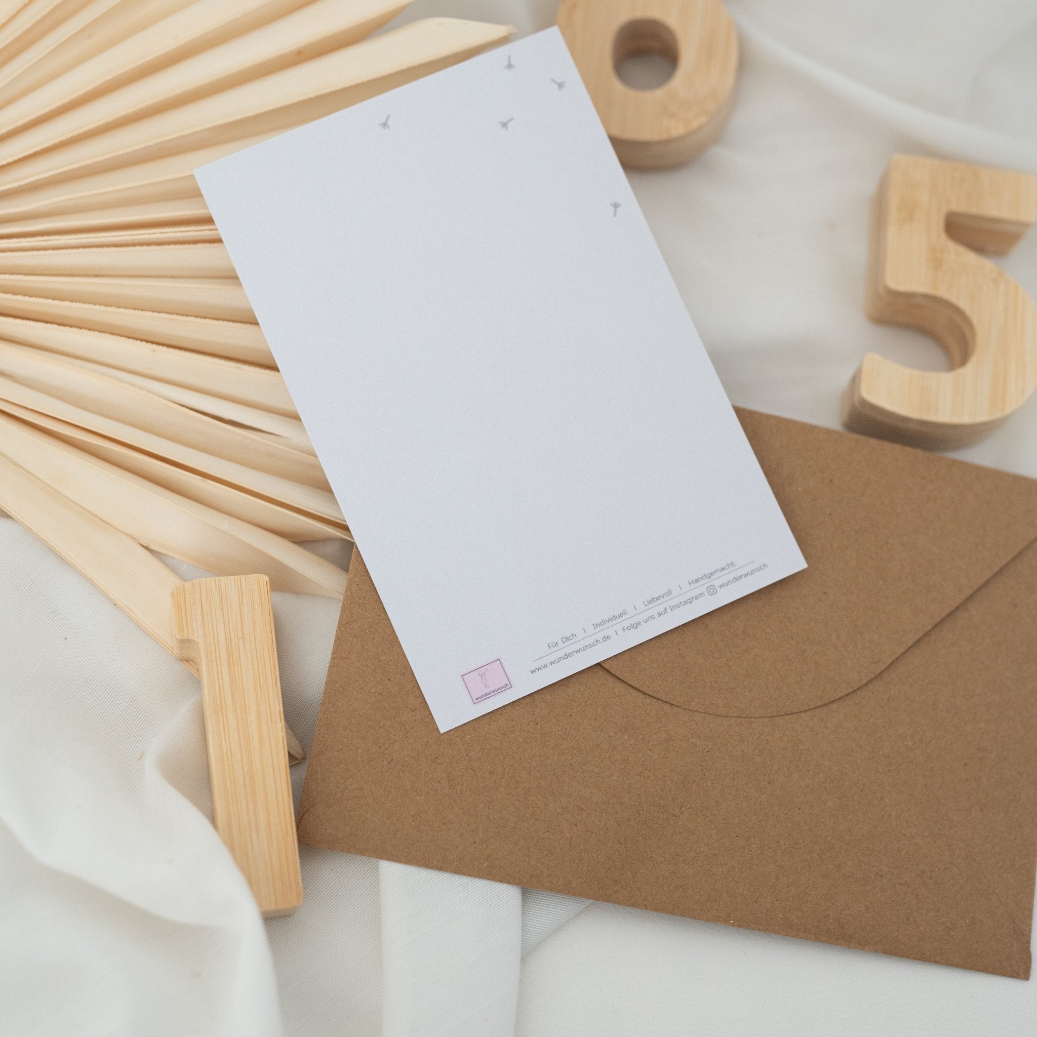 Postkarte "Bär mit Schultüte" - wunderwunsch