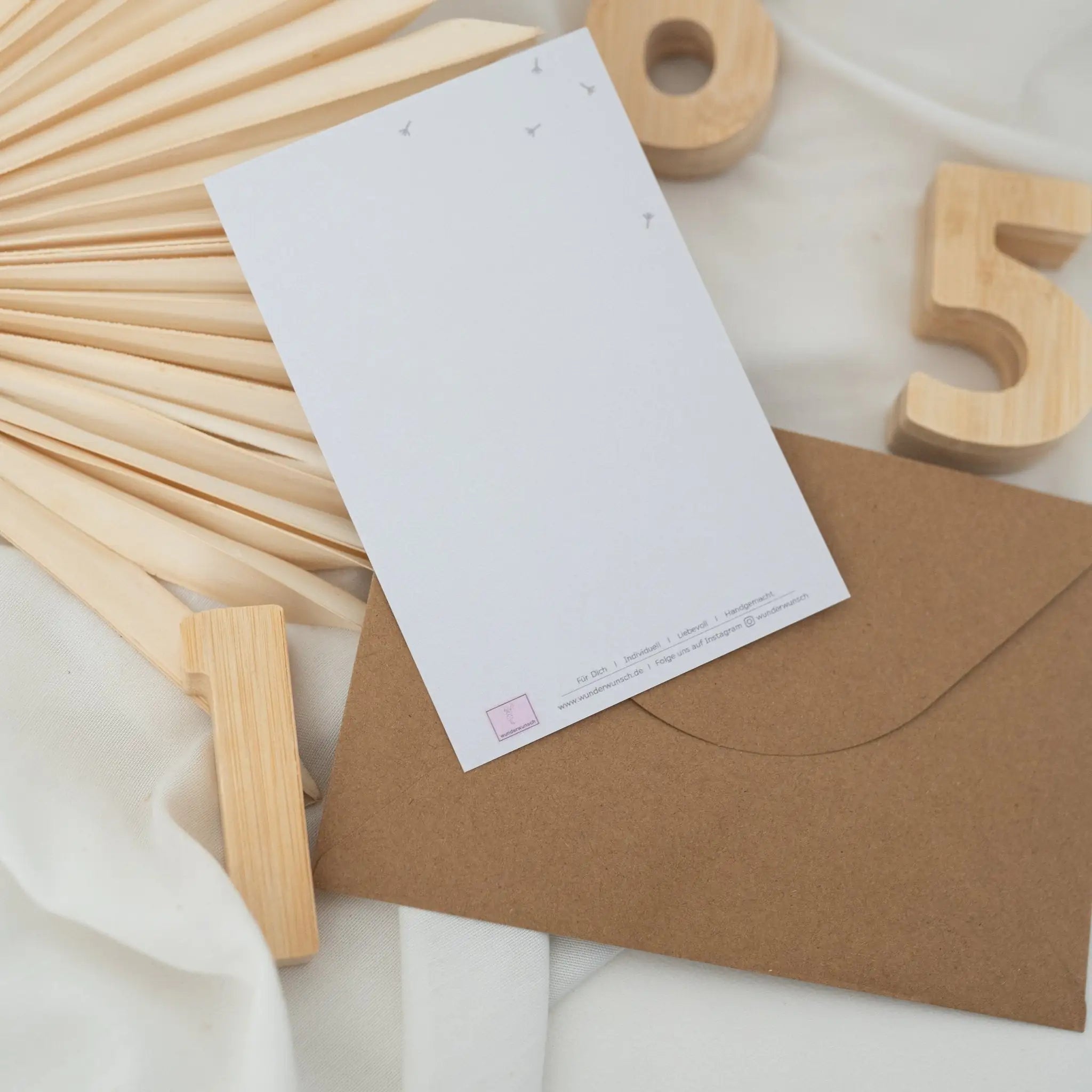 Postkarte "Hase mit Schultüte" - wunderwunsch