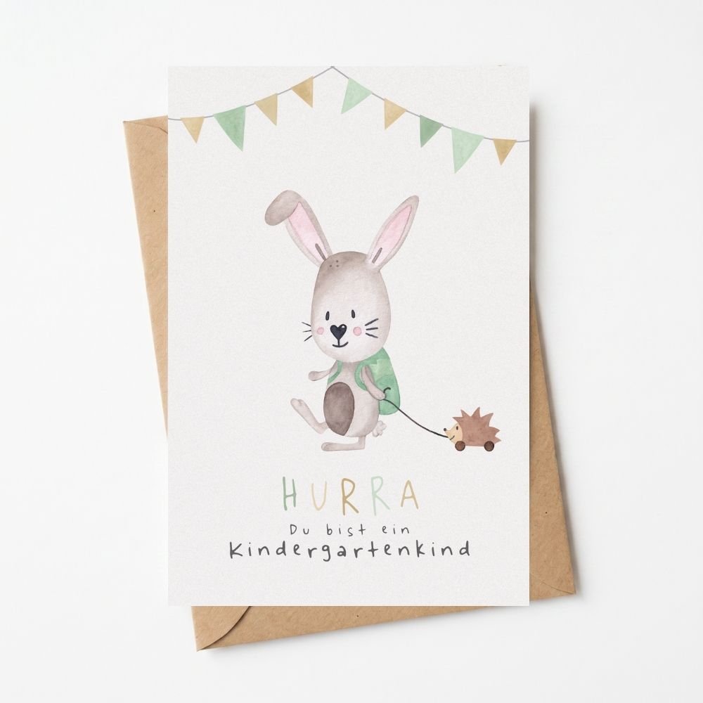 Postkarte "Kindergartenkind" - wunderwunsch