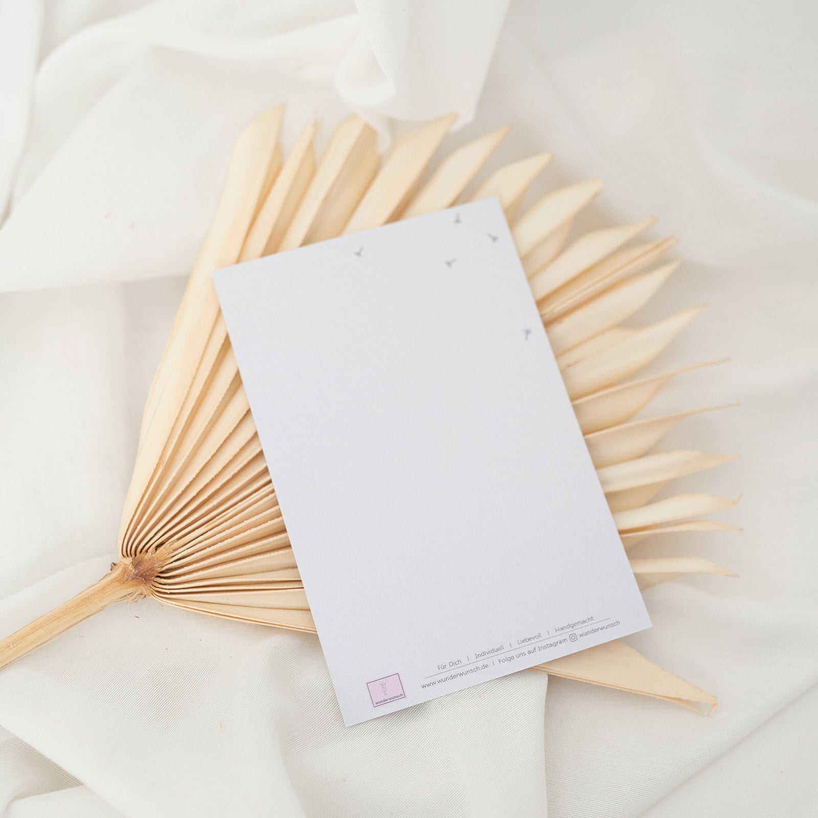 Postkarte "Regenbogen beige" zur Geburt - wunderwunsch