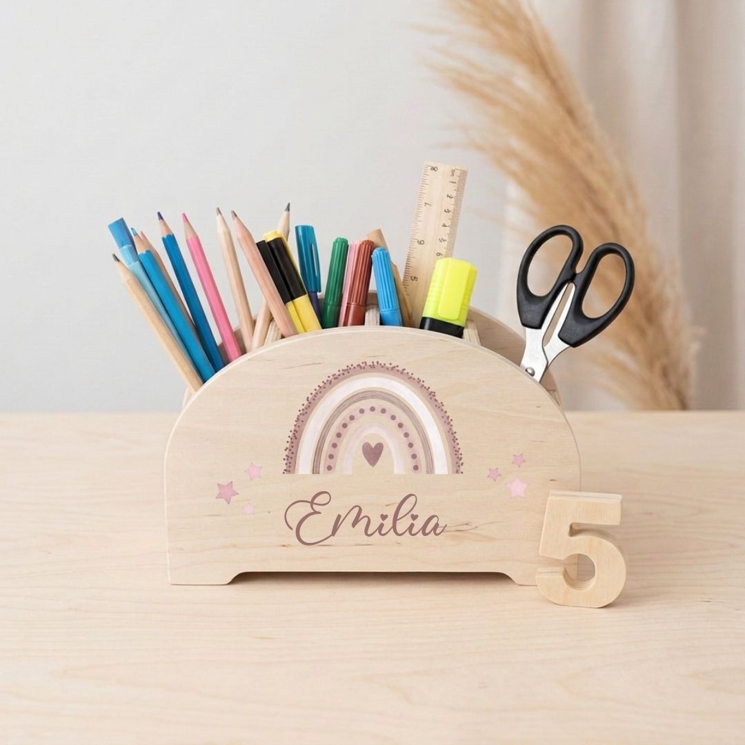 Regenbogenform Stifteheld personalisiert - wunderwunsch
