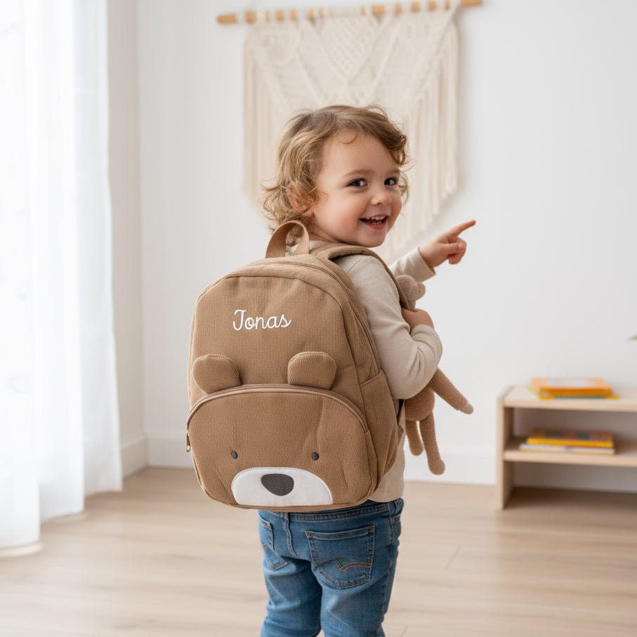 Rucksack Cord Teddybär - wunderwunsch