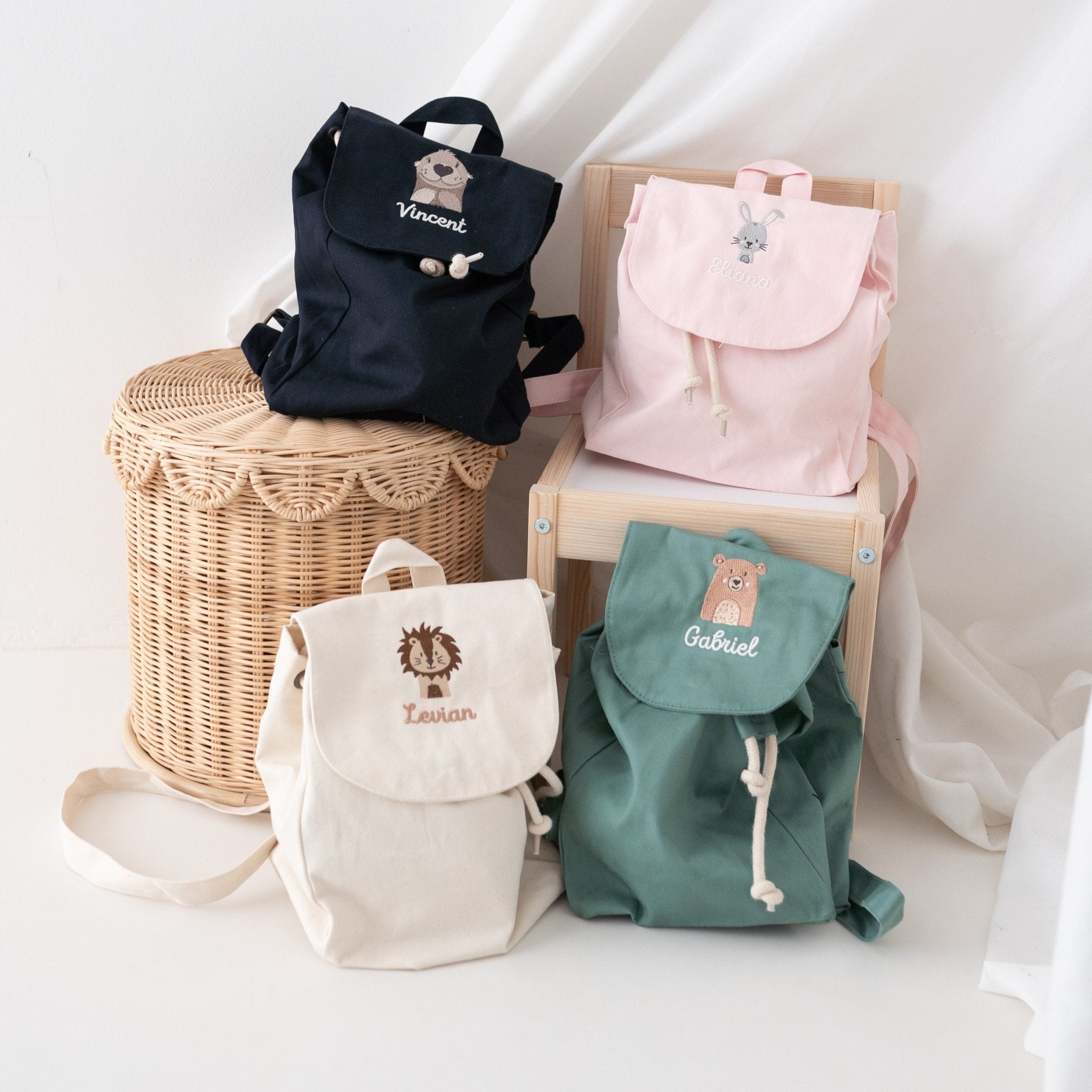 Rucksack mit Namensstick & Wunderwunsch - Tier - wunderwunsch
