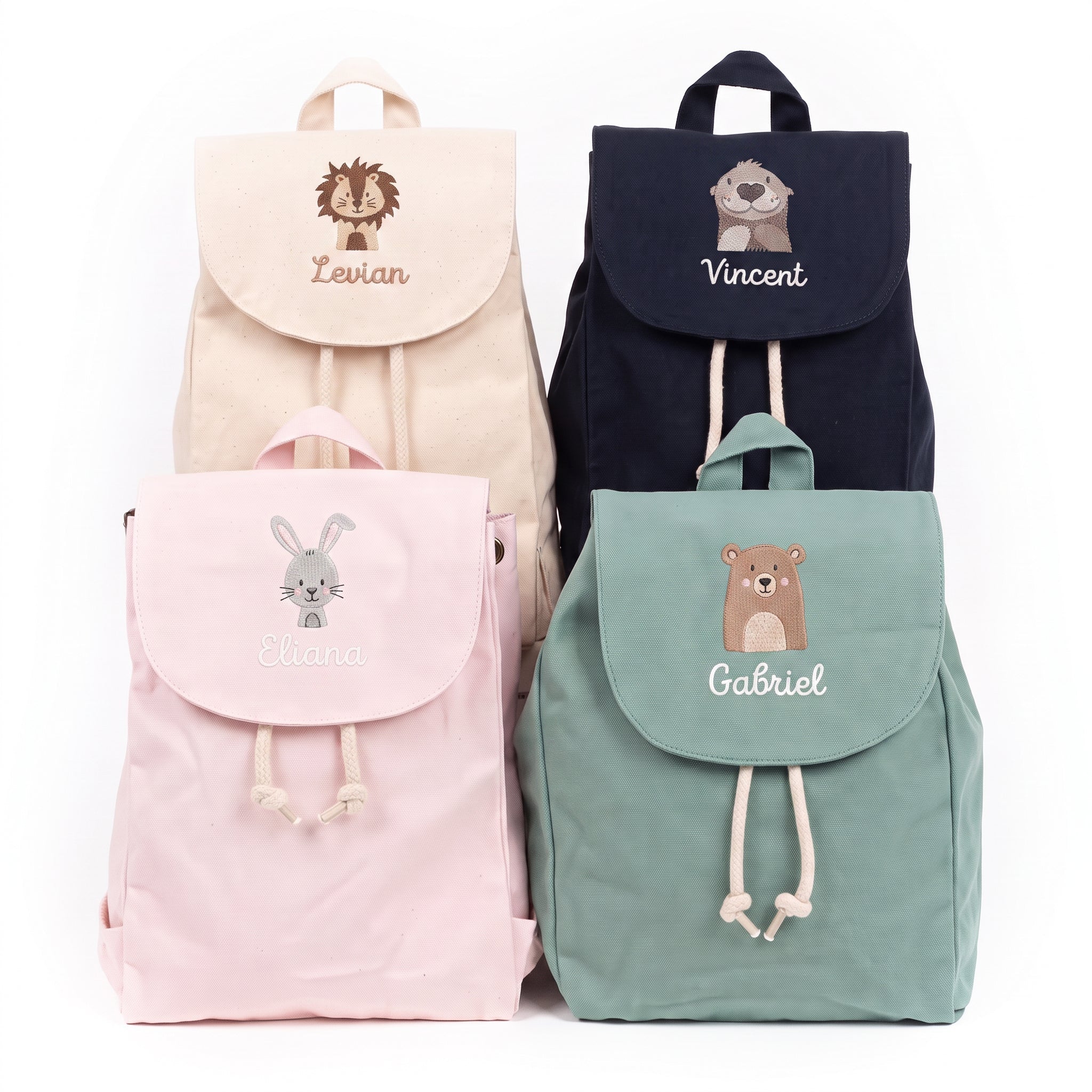 Rucksack mit Namensstick & Wunderwunsch-Tier - wunderwunsch