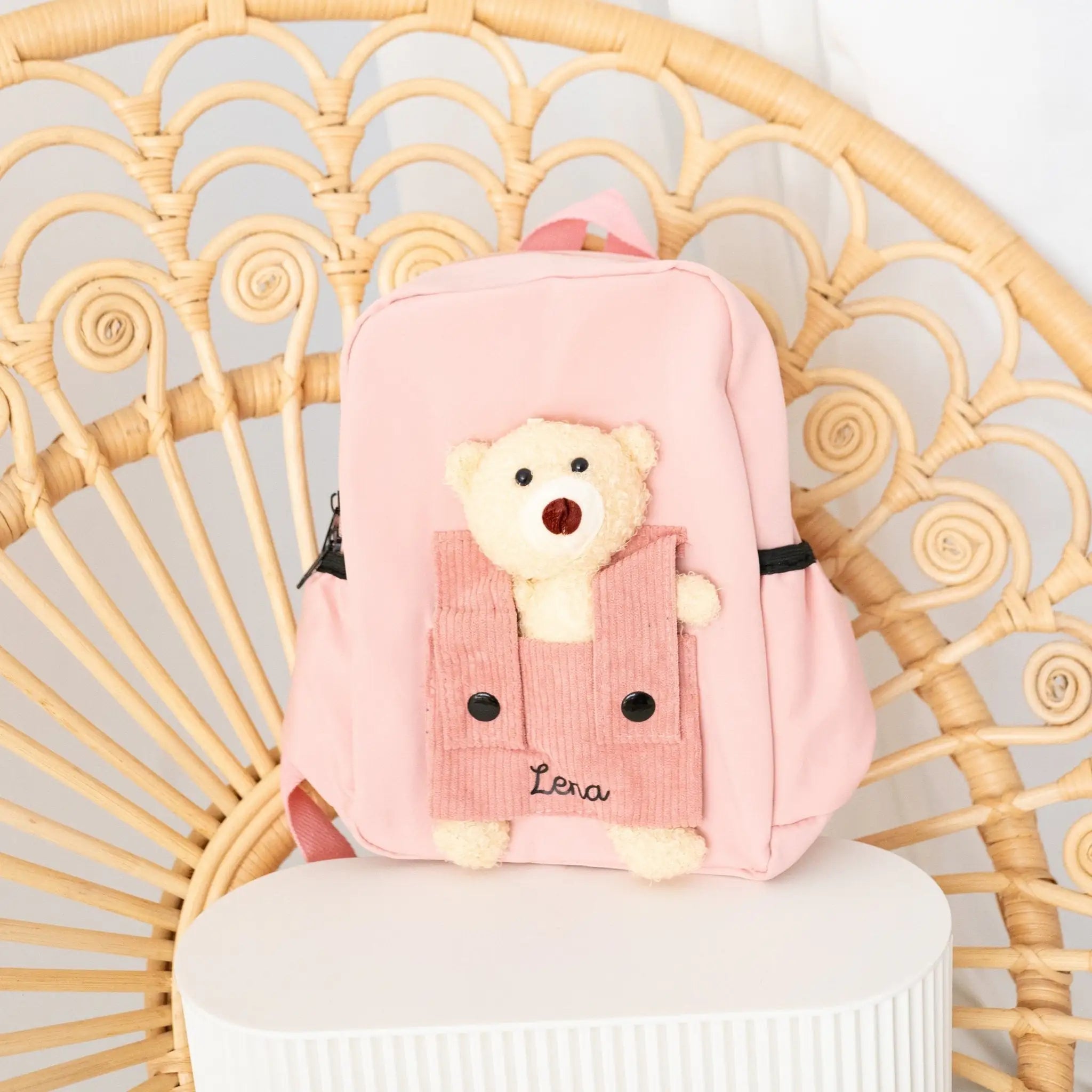 Rucksack mit Teddy - personalisiert - wunderwunsch