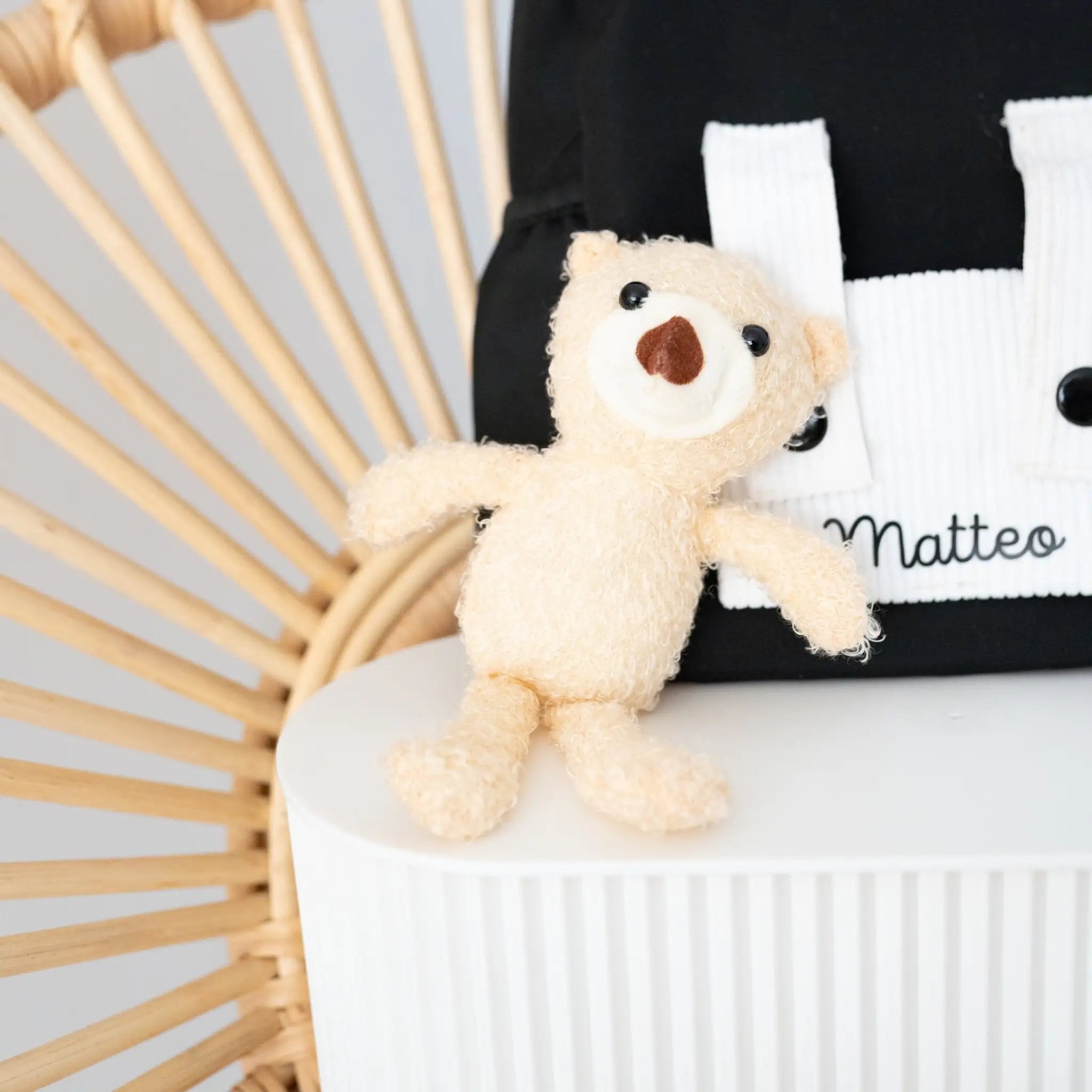 Rucksack mit Teddy - personalisiert - wunderwunsch