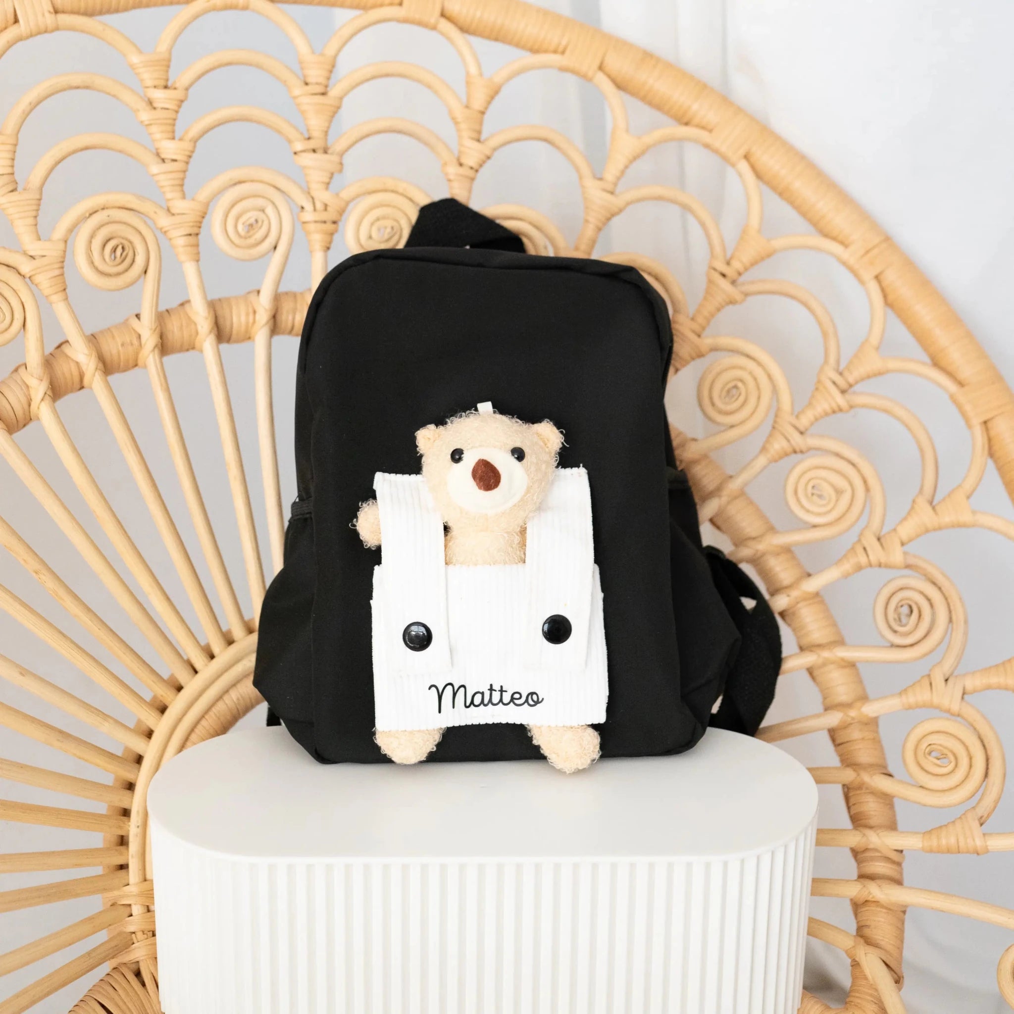 Rucksack mit Teddy - personalisiert - wunderwunsch