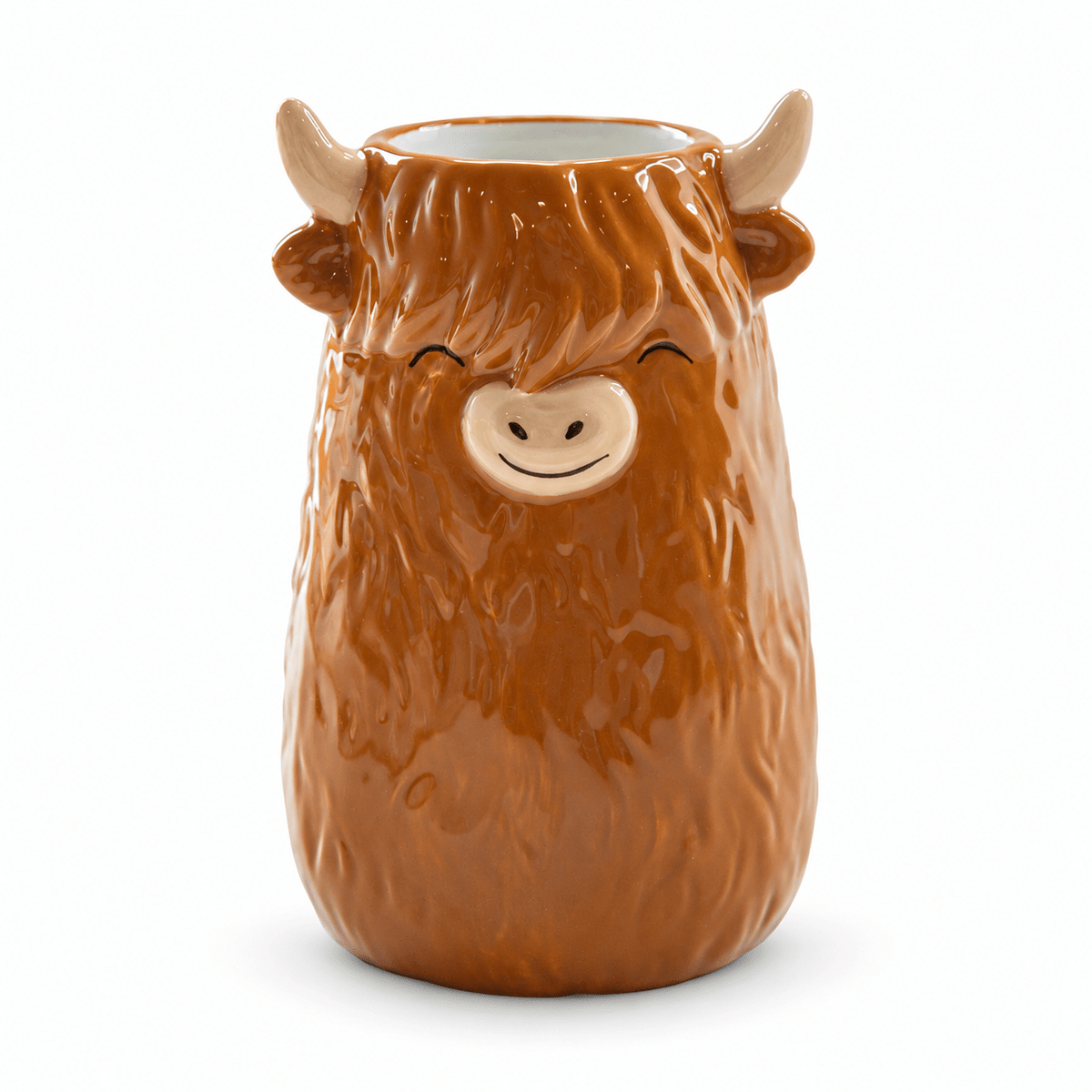 SASSANDBELLE Vase klein - Hochlandrind - wunderwunsch