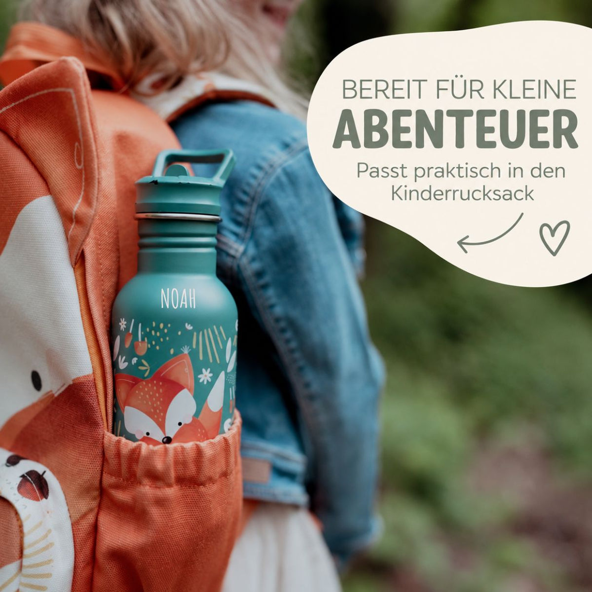 SASSI Kinder Trinkflasche personalisiert - wunderwunsch