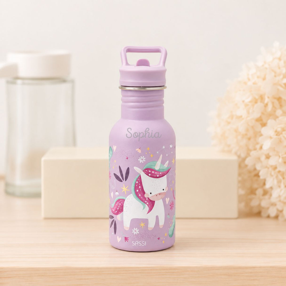 SASSI Kinder Trinkflasche personalisiert - wunderwunsch