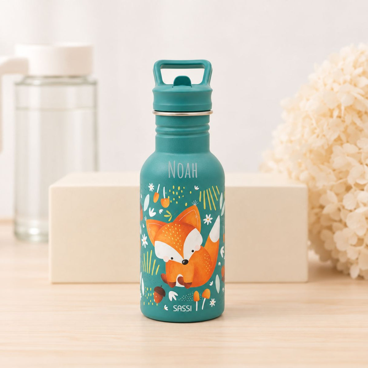 SASSI Kinder Trinkflasche personalisiert - wunderwunsch