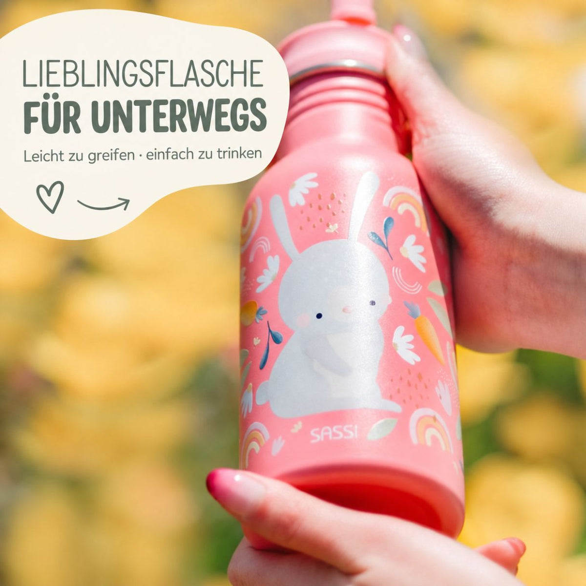 SASSI Kinder Trinkflasche personalisiert - wunderwunsch