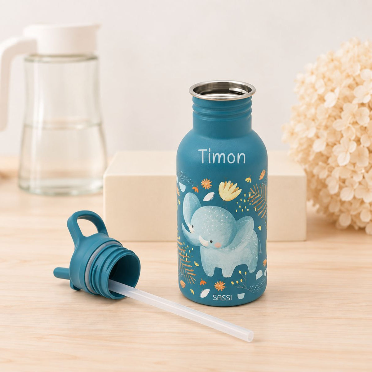 SASSI Kinder Trinkflasche personalisiert - wunderwunsch