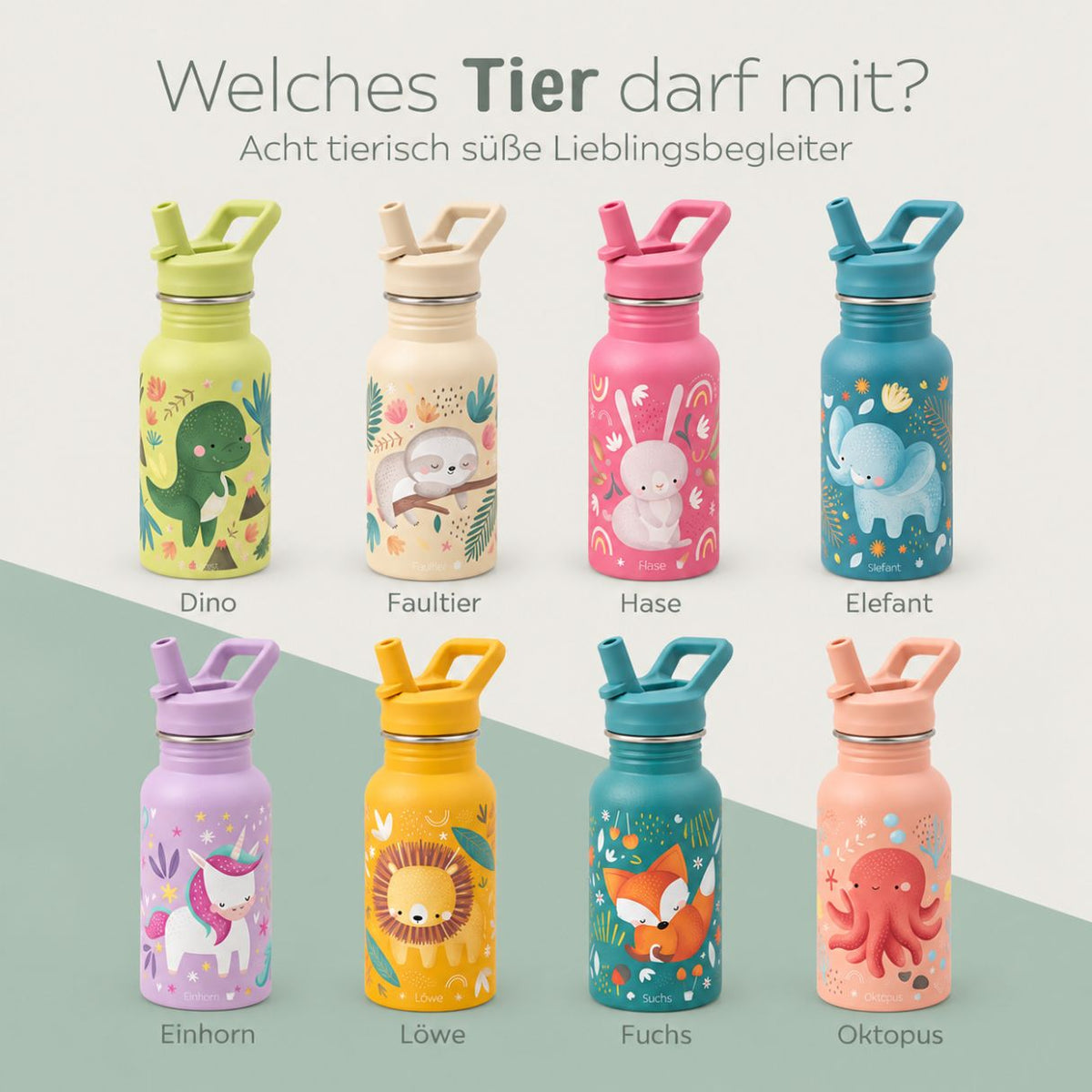 SASSI Kinder Trinkflasche personalisiert - wunderwunsch