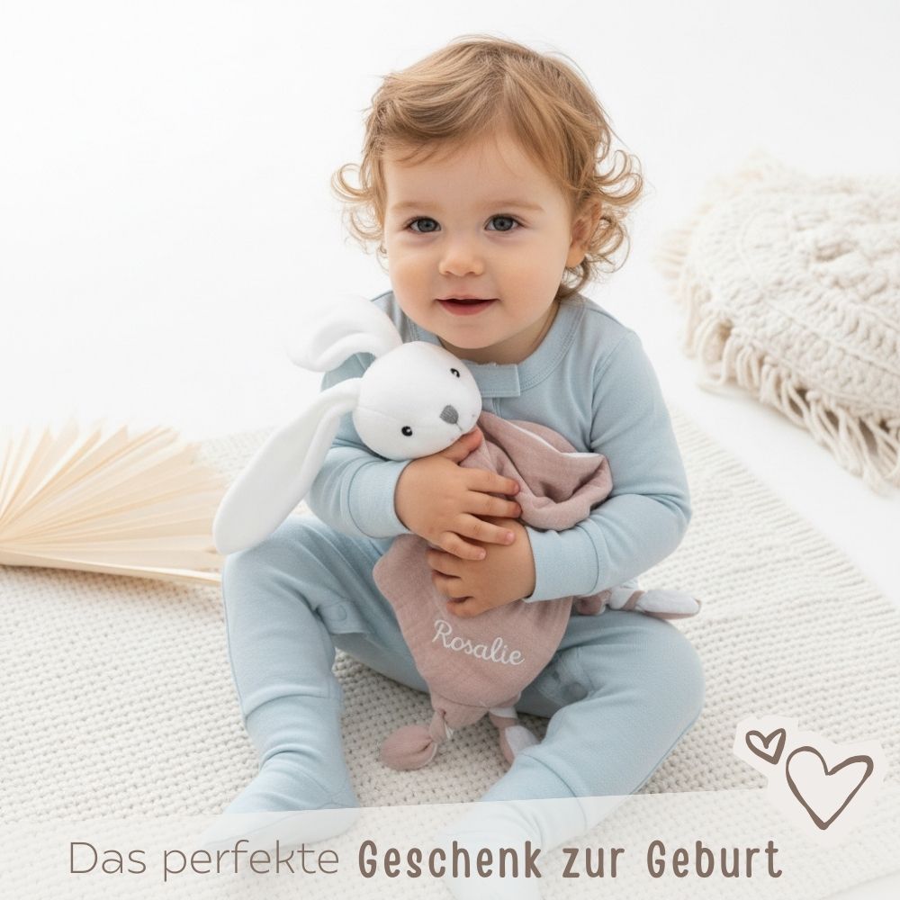 Schmusetier Hase pastell Plüsch - wunderwunsch