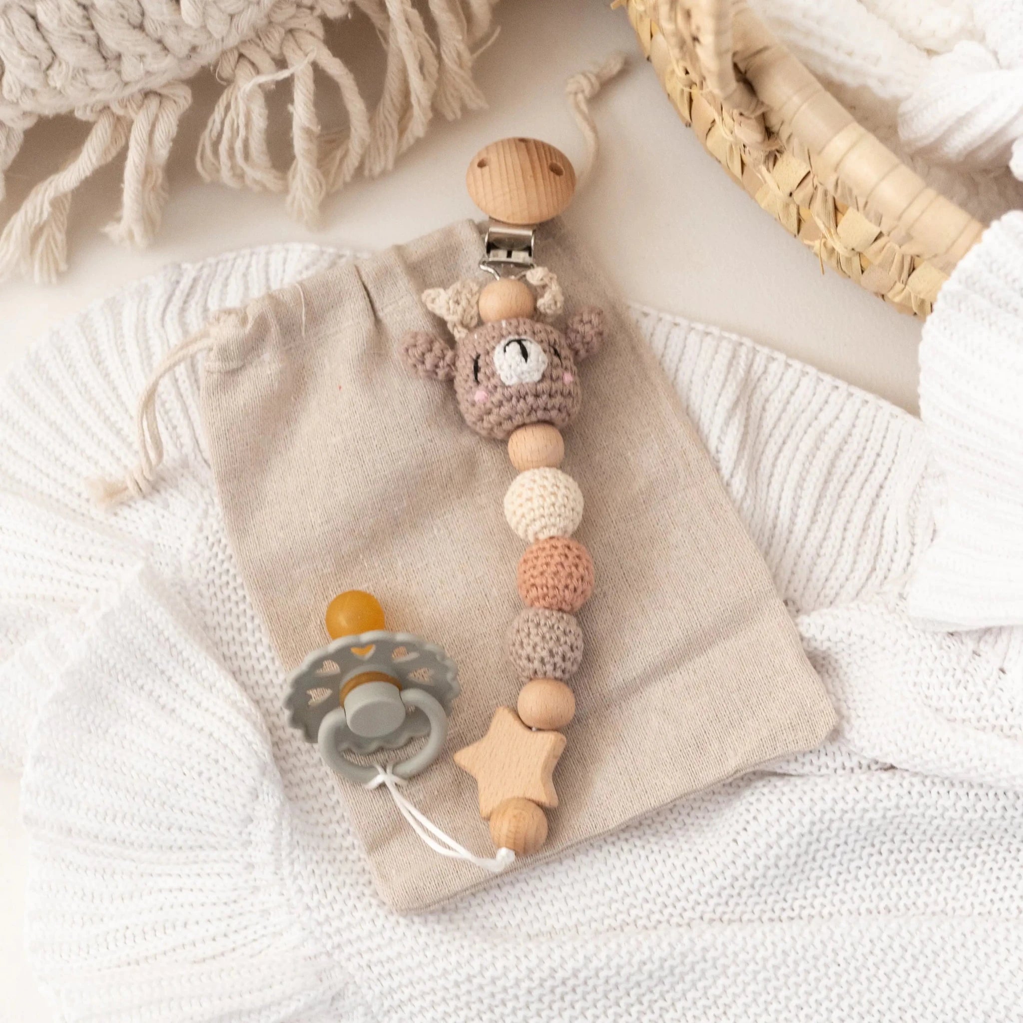 Schnullerkette Tiere - wunderwunsch
