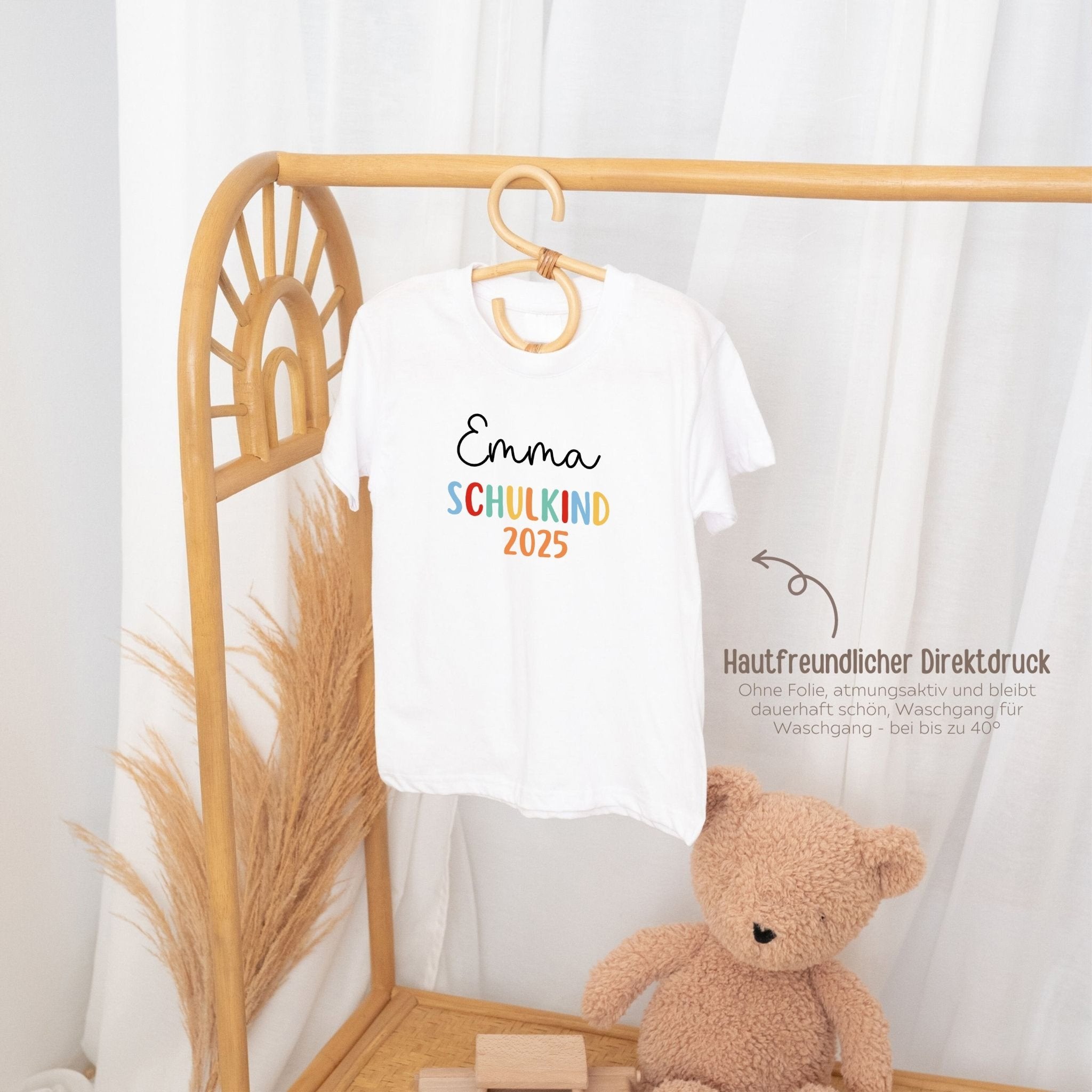 Schulkind 2025 T-Shirt personalisiert - wunderwunsch