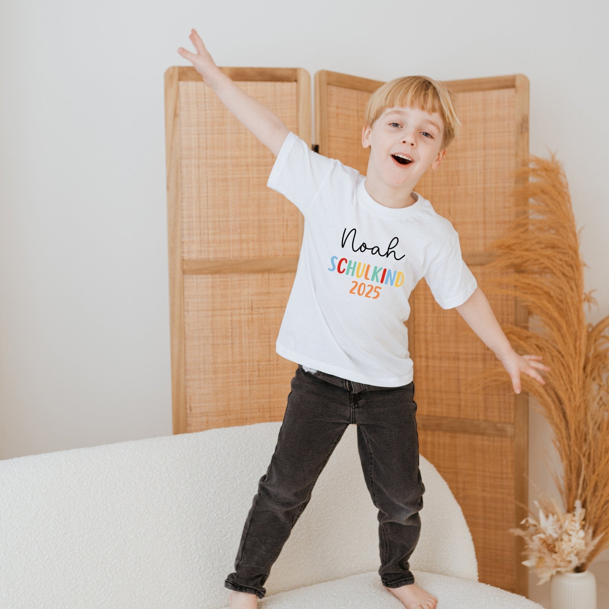 Schulkind 2025 T-Shirt personalisiert - wunderwunsch