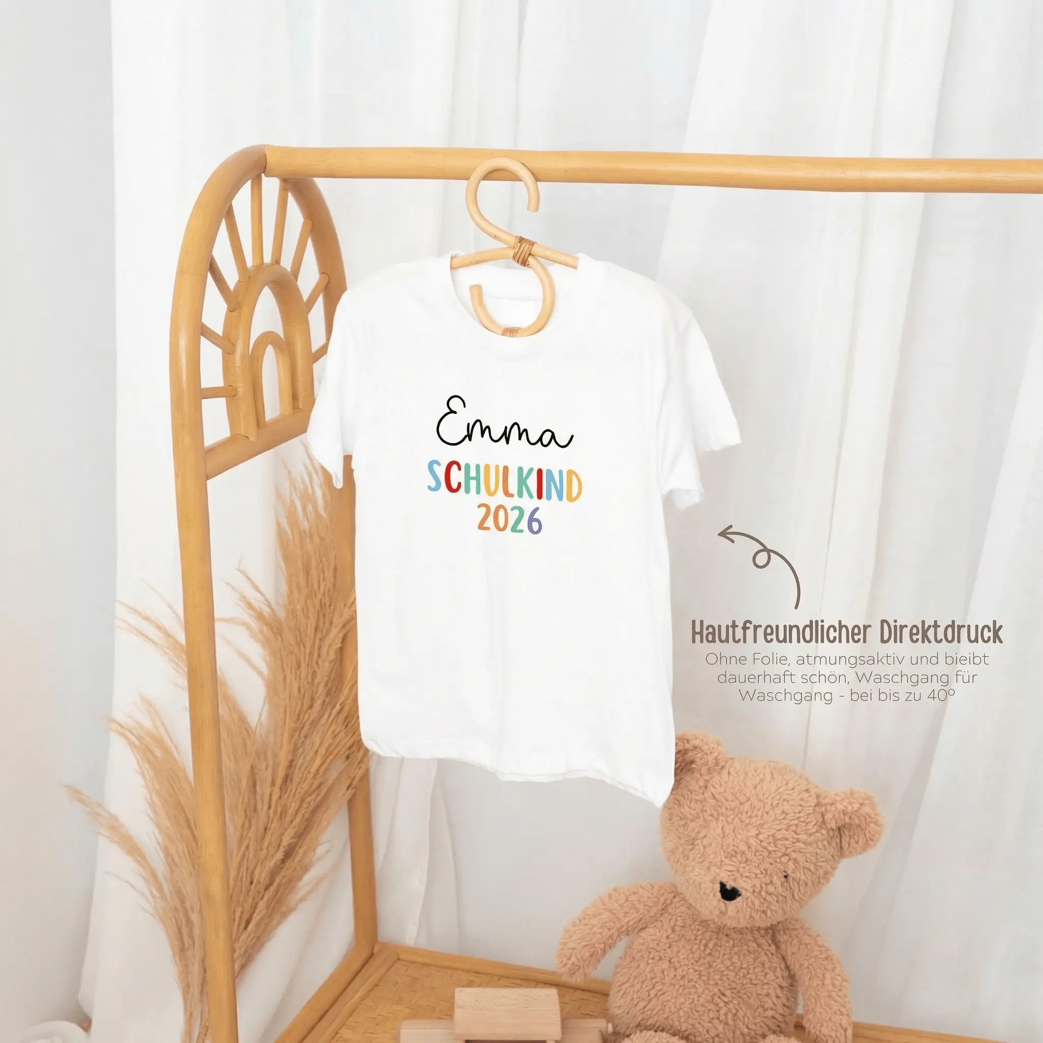 Schulkind 2026 T-Shirt personalisiert - wunderwunsch