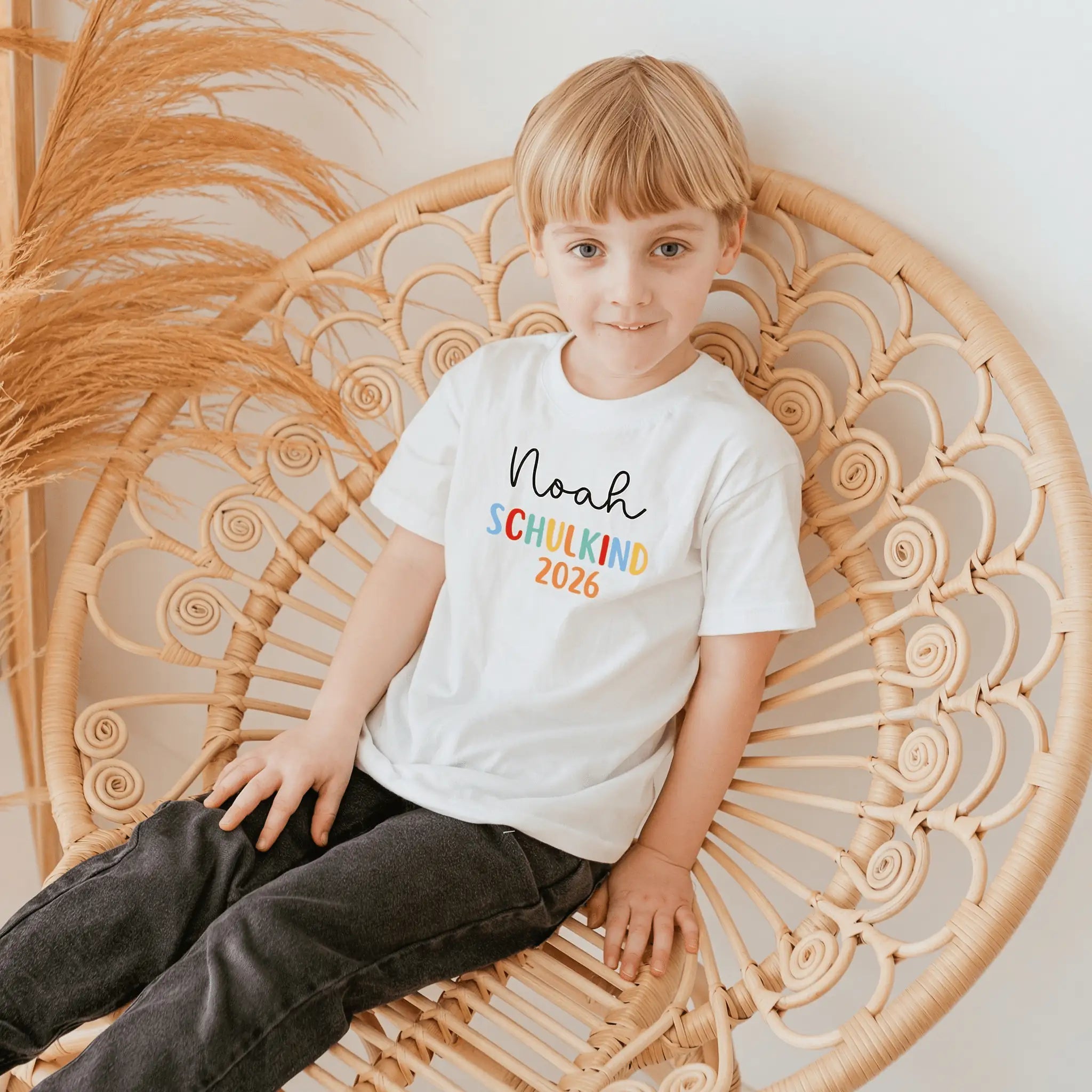 Schulkind 2026 T-Shirt personalisiert - wunderwunsch