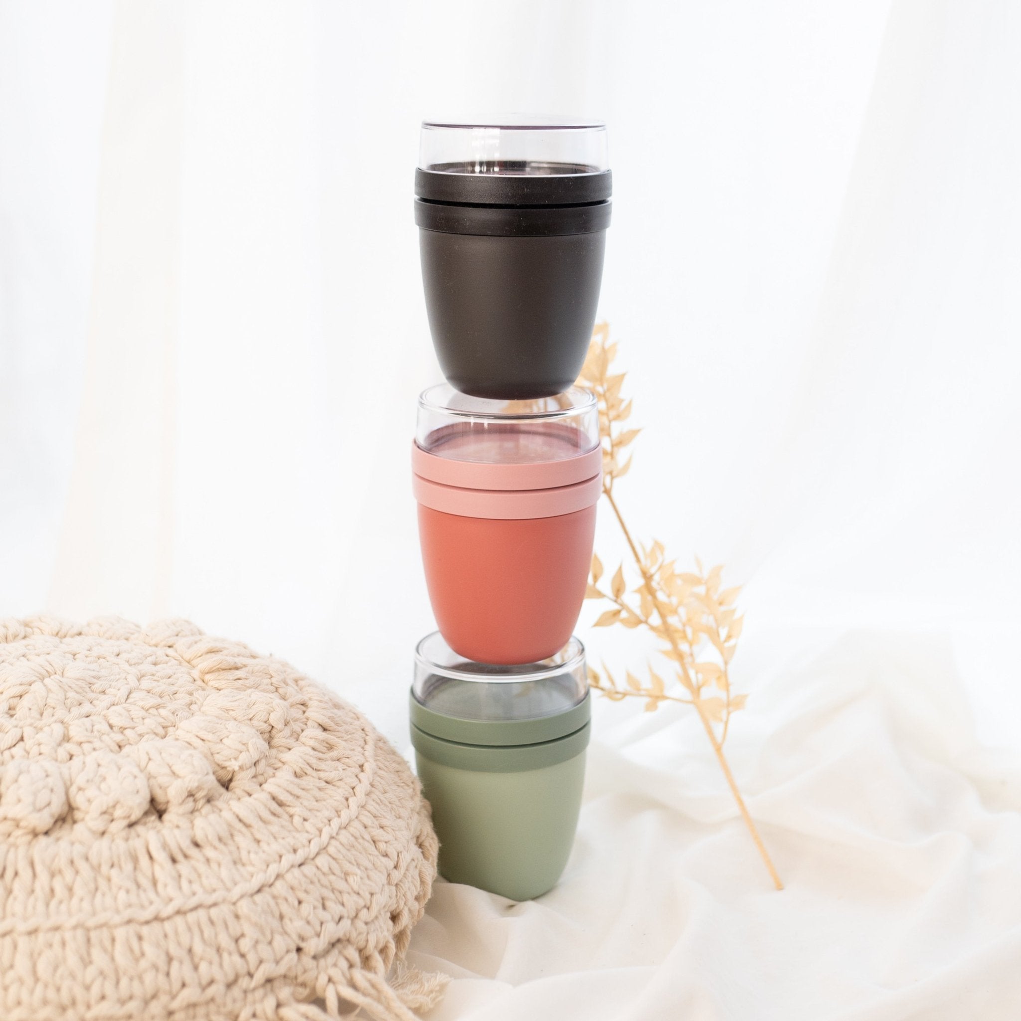 SET: MEPAL Müslibecher und Lunchbox - Tier Aquarell - wunderwunsch
