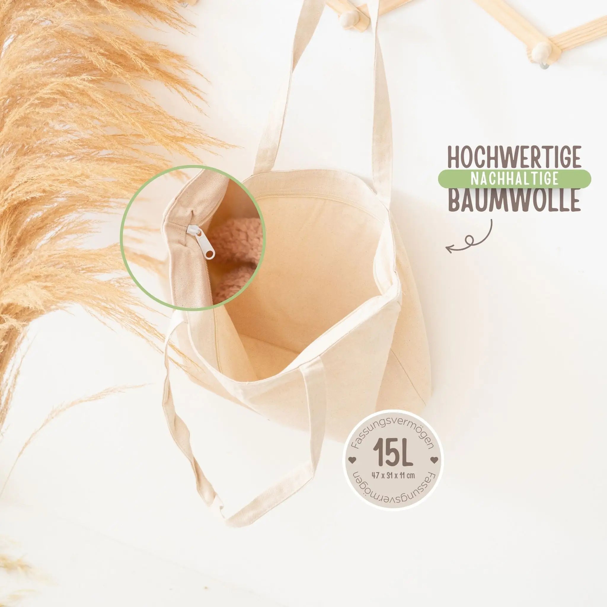 Shopper mit Reißverschluss - Mami Gedöns - wunderwunsch