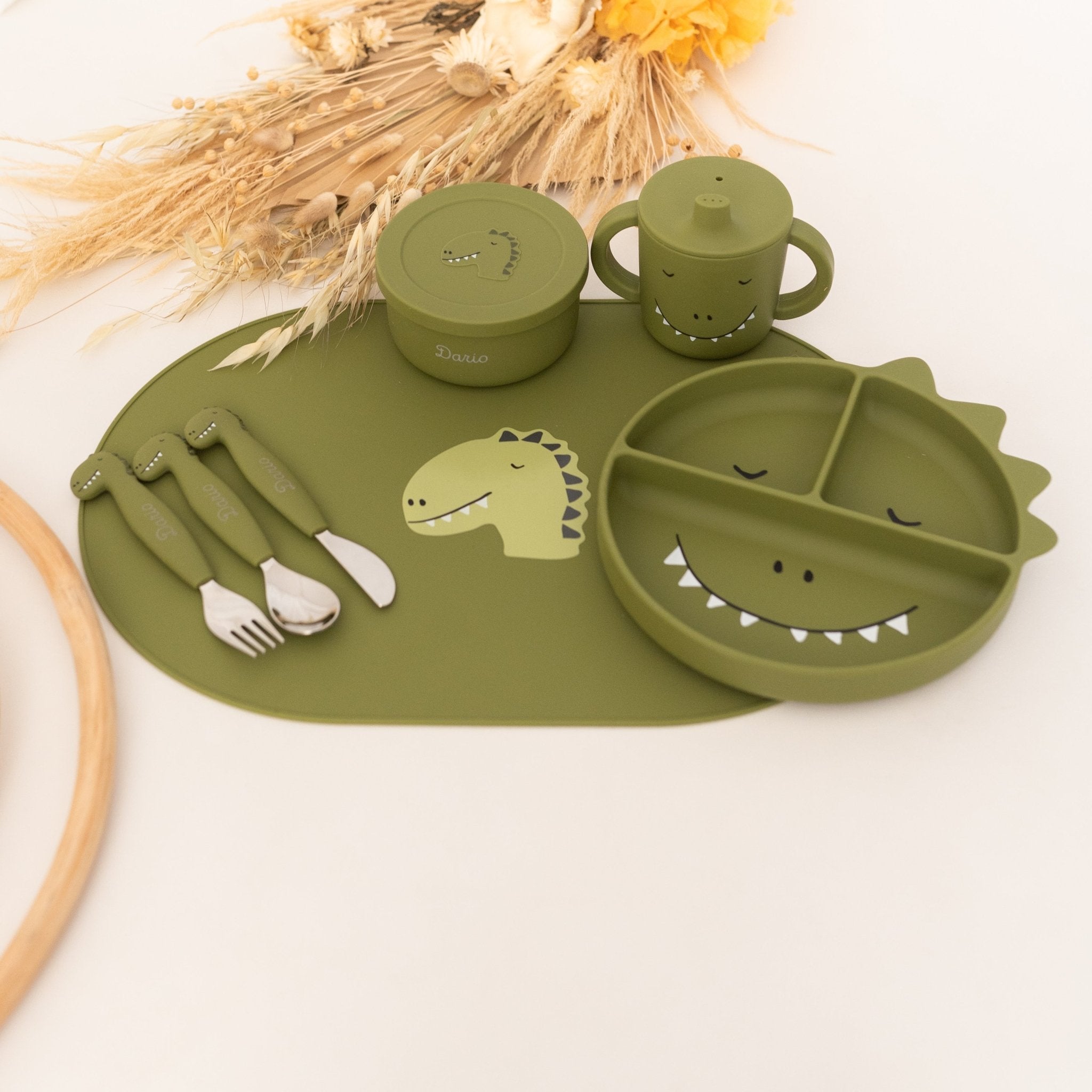 Silikon Essgeschirr Set 7 - teilig - Tier - wunderwunsch