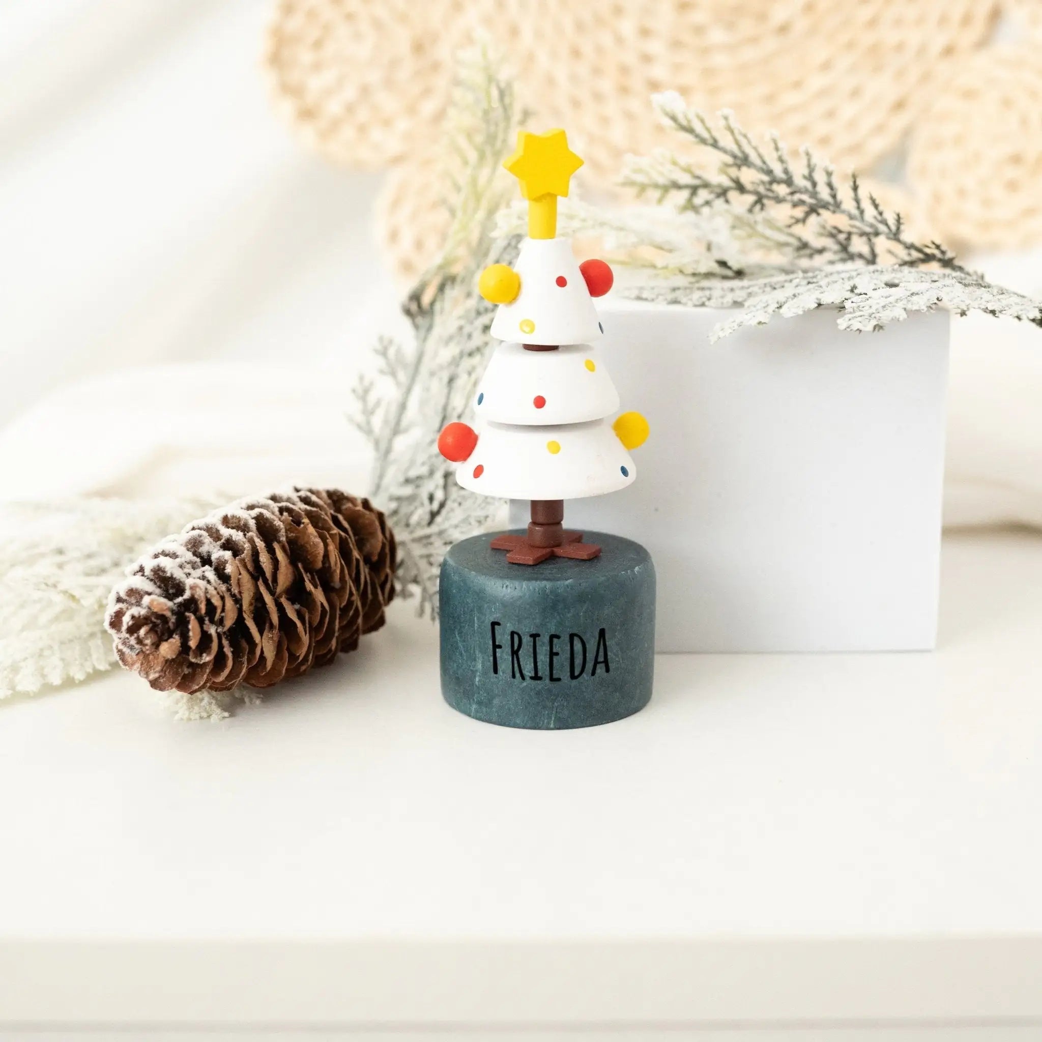 SMALL FOOT Drückerfiguren - Weihnachten - wunderwunsch