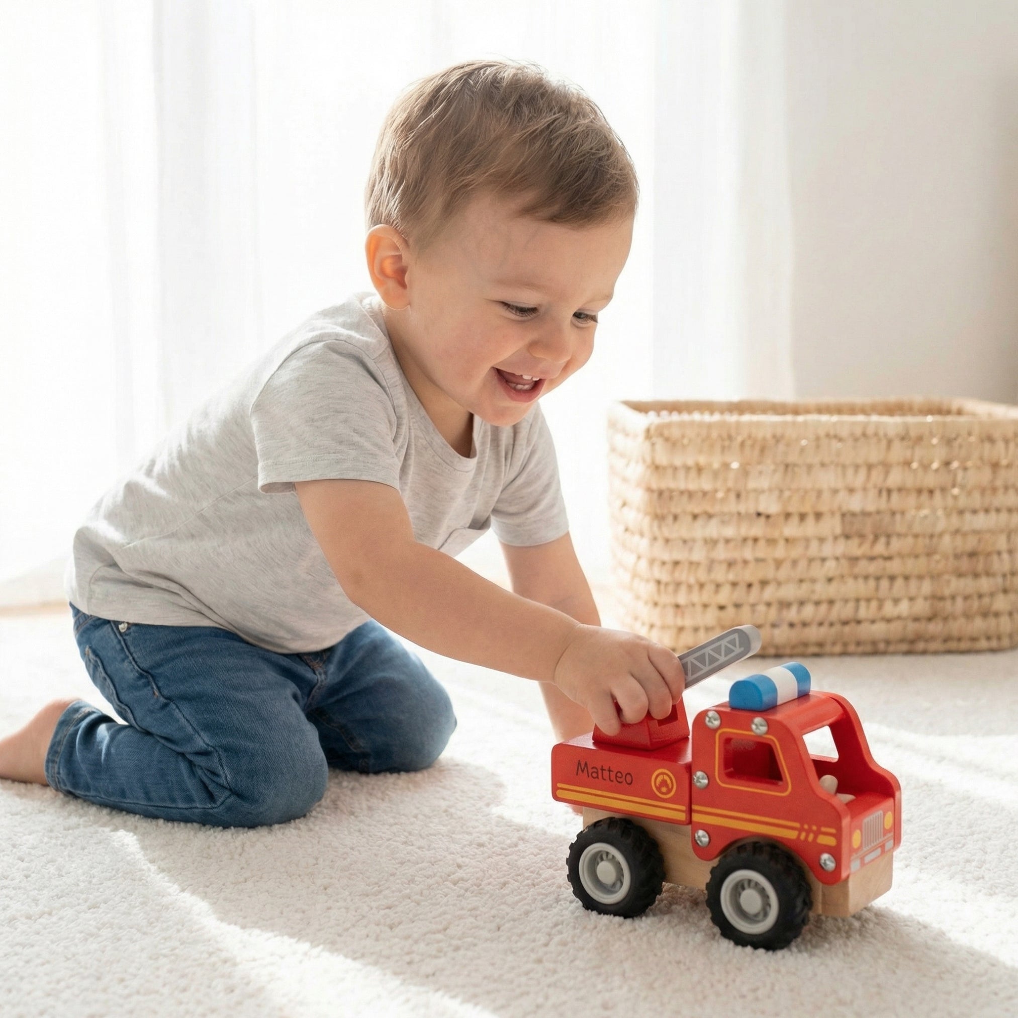 SMALL FOOT Feuerwehrauto personalisierbar - wunderwunsch