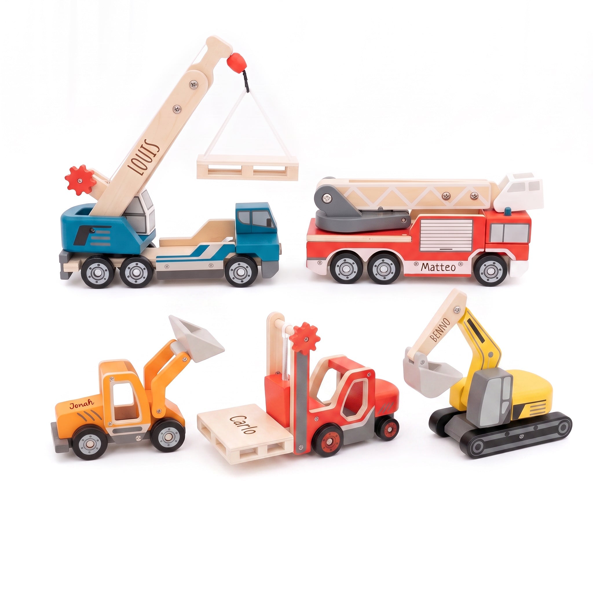 SMALL FOOT Holzfahrzeuge personalisiert - wunderwunsch