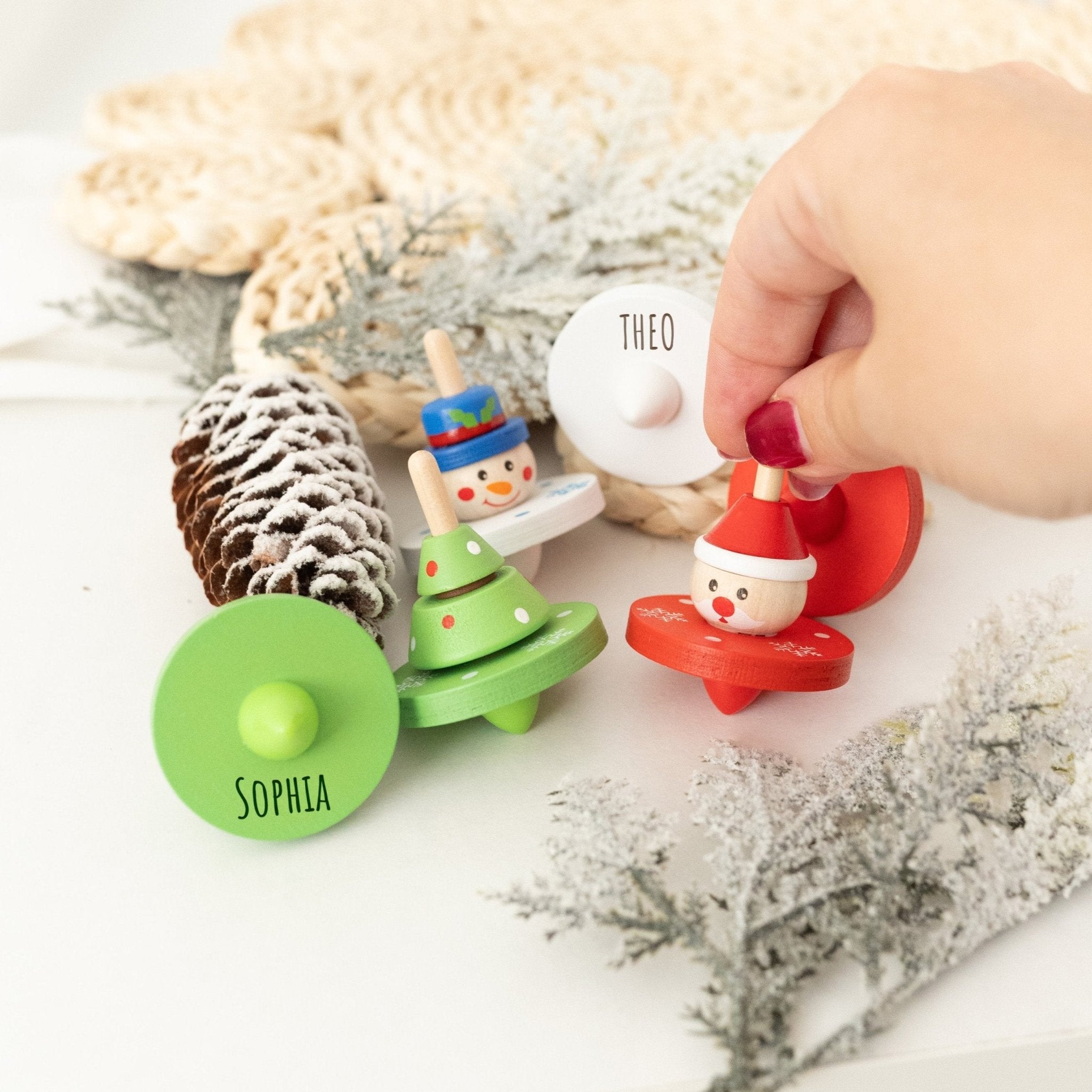 SMALL FOOT Kreisel "Weihnachten" personalisiert - wunderwunsch