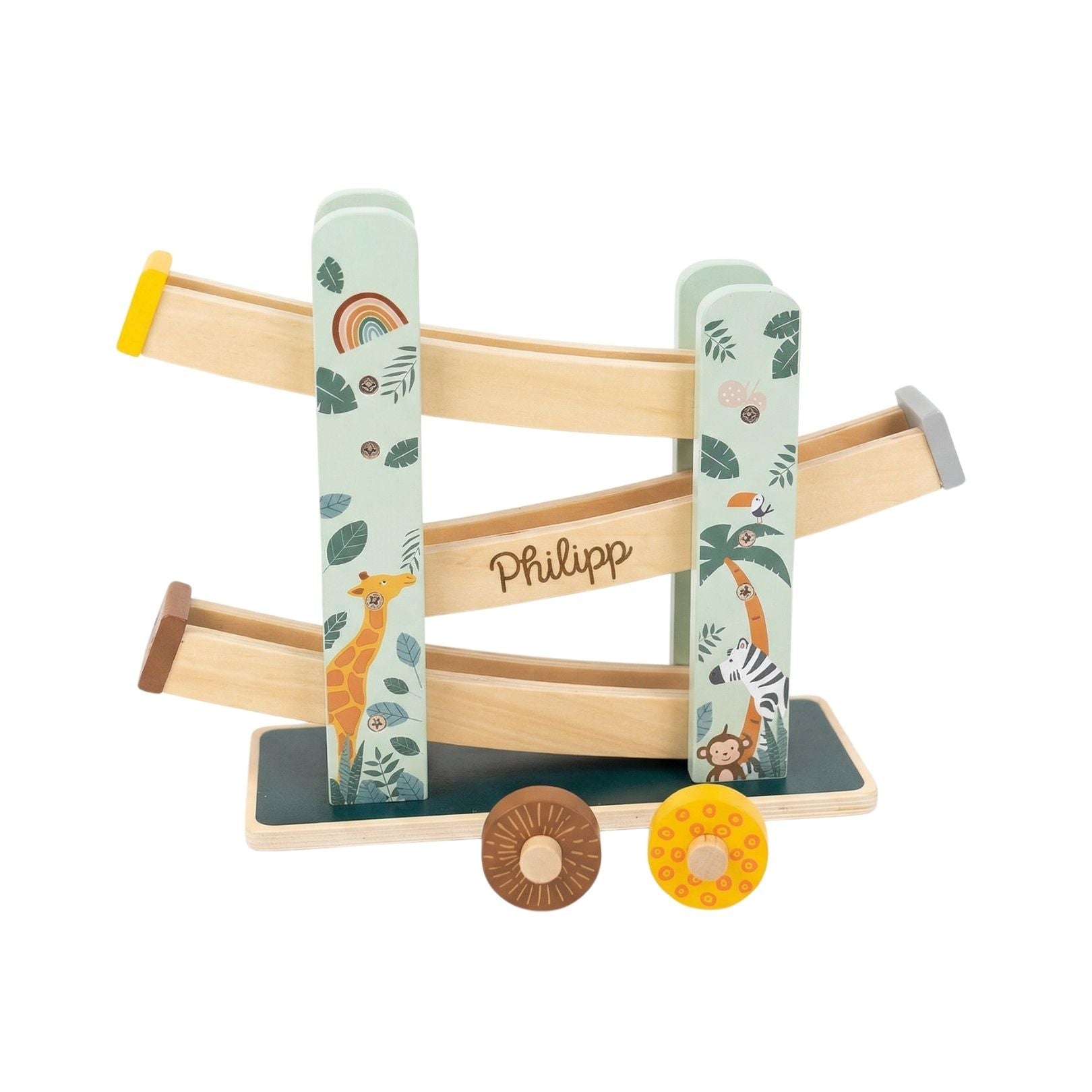 SMALL FOOT Kugelbahn Safari Holz personalisierbar - wunderwunsch