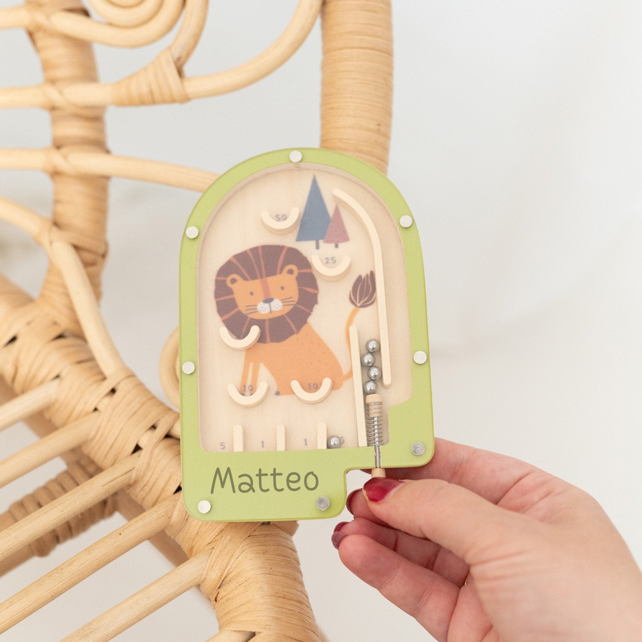 SMALL FOOT Mini Flipper "Löwe" personalisiert - wunderwunsch