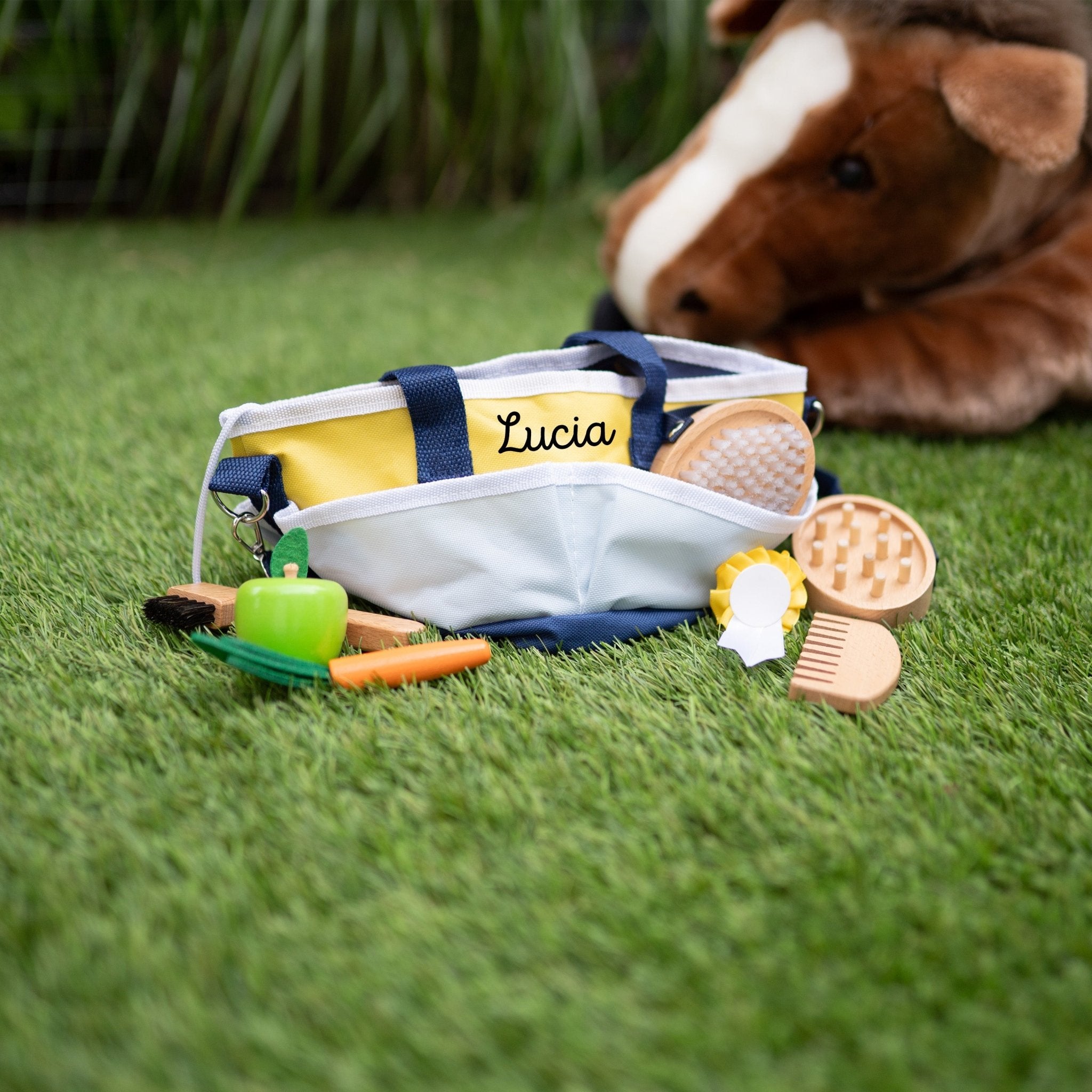 SMALL FOOT Pferdepflege - Set mit Tasche personalisierbar - wunderwunsch