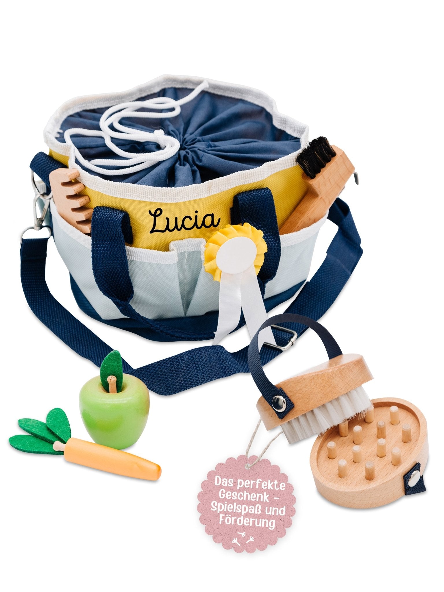 SMALL FOOT Pferdepflege - Set mit Tasche personalisierbar - wunderwunsch