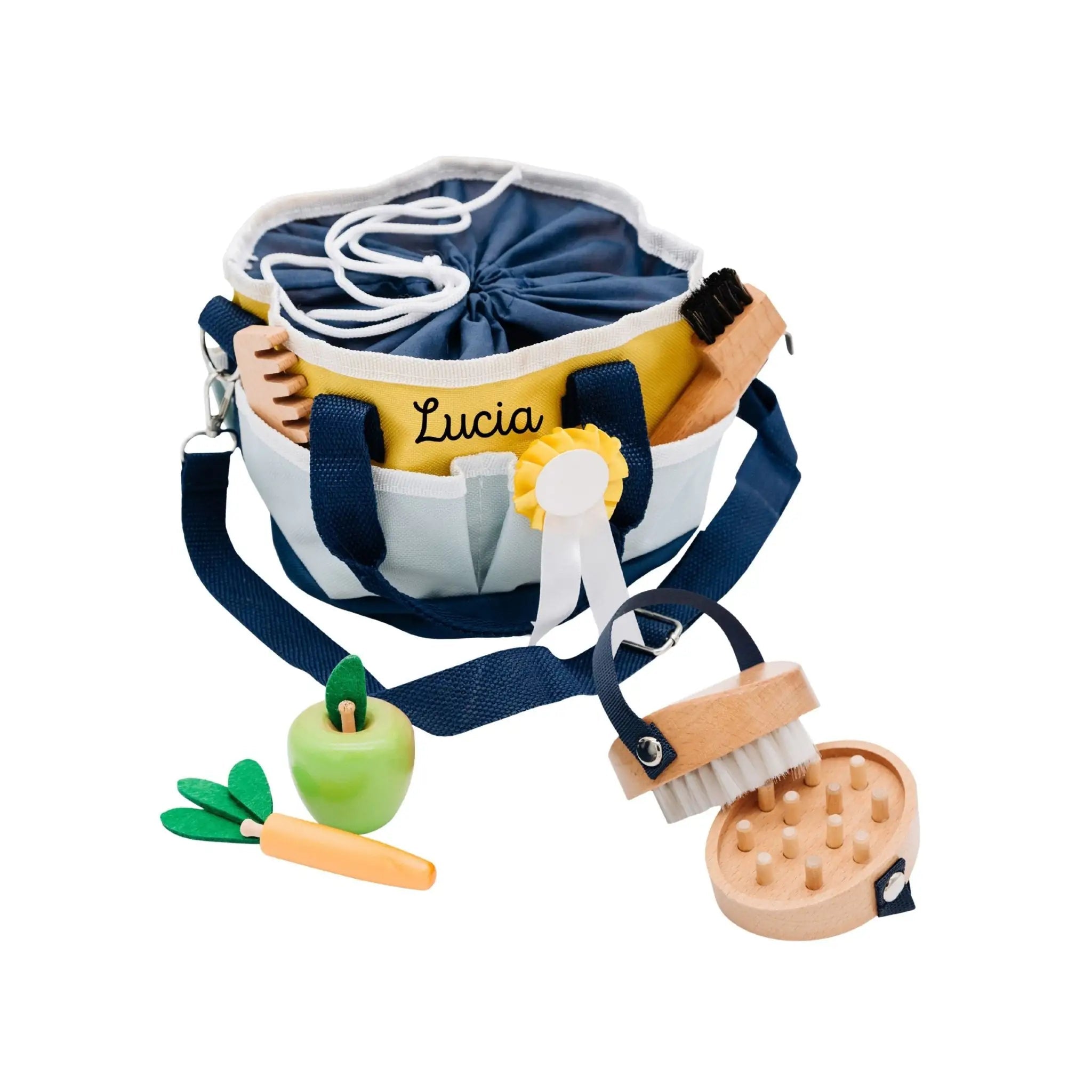 SMALL FOOT Pferdepflege - Set mit Tasche personalisierbar - wunderwunsch