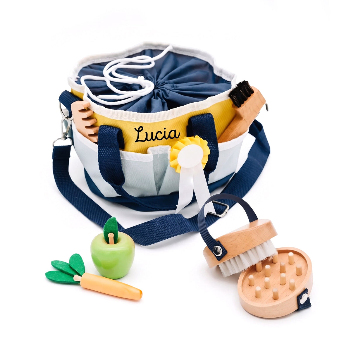 SMALL FOOT Pferdepflege-Set mit Tasche personalisierbar - wunderwunsch