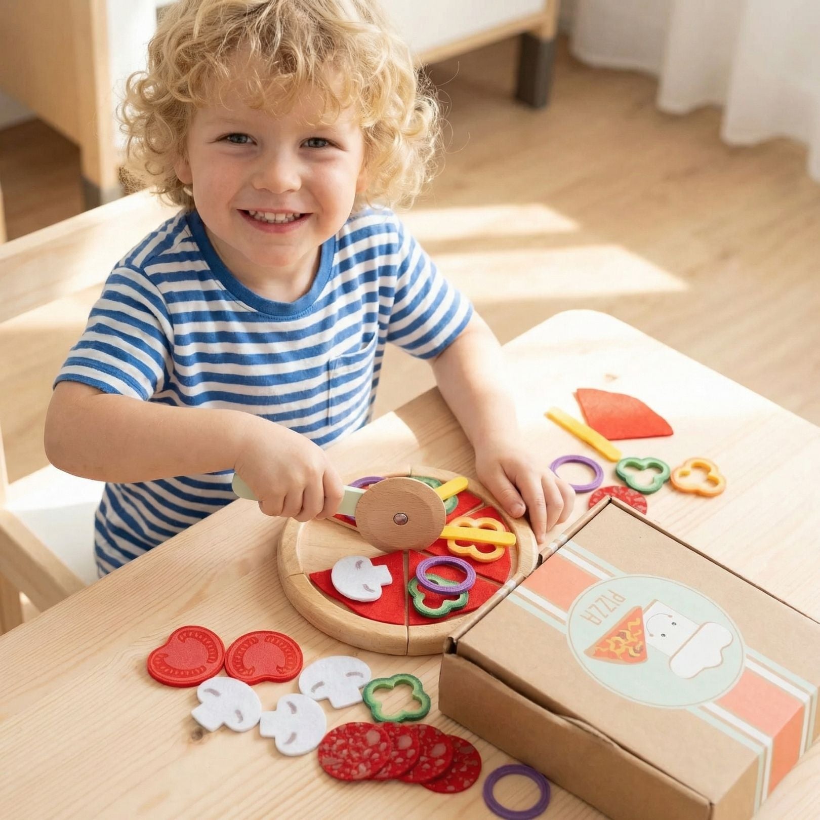 SMALL FOOT Pizza - Set personalisierbar - wunderwunsch