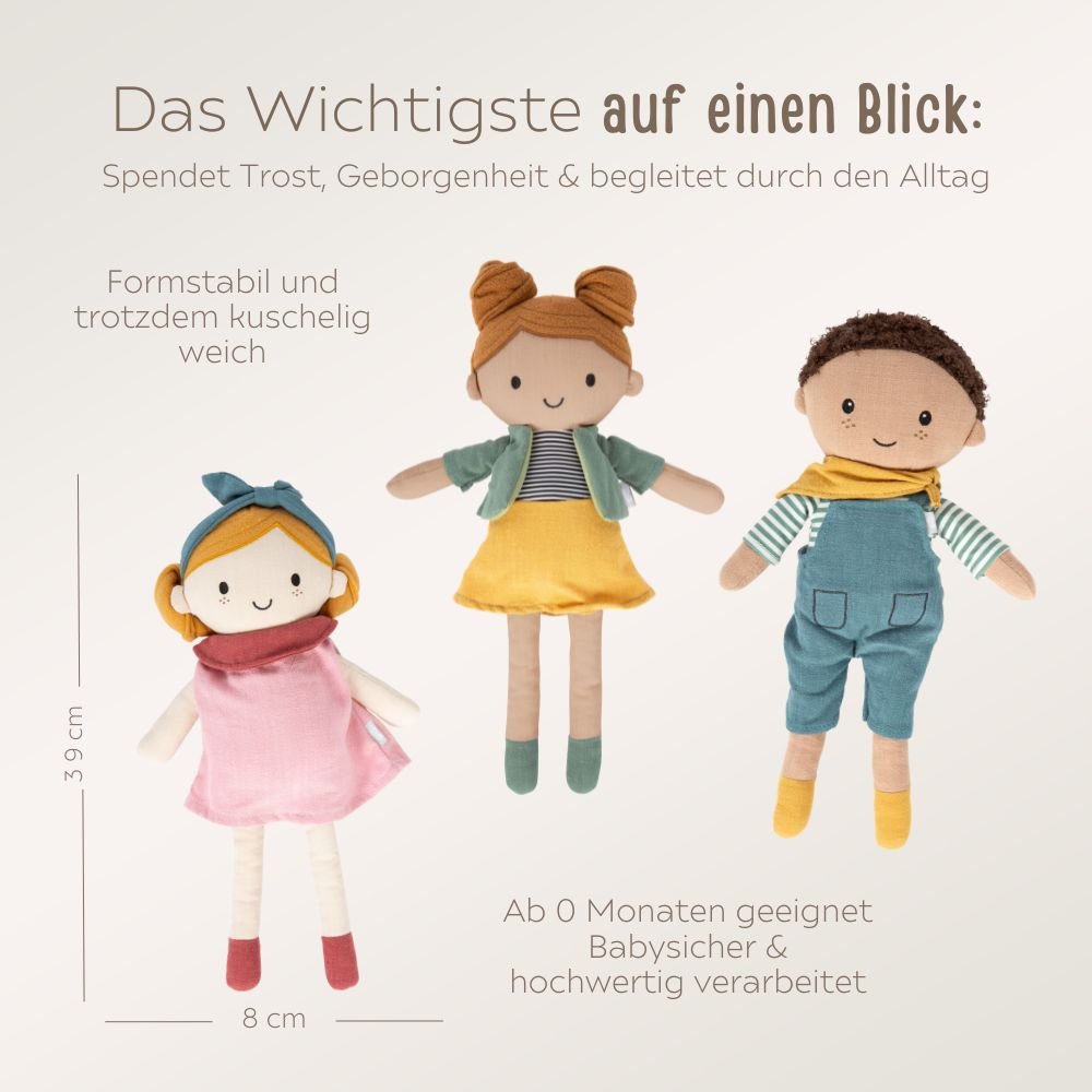 SMALL FOOT Stoffpuppe personalisierbar - wunderwunsch