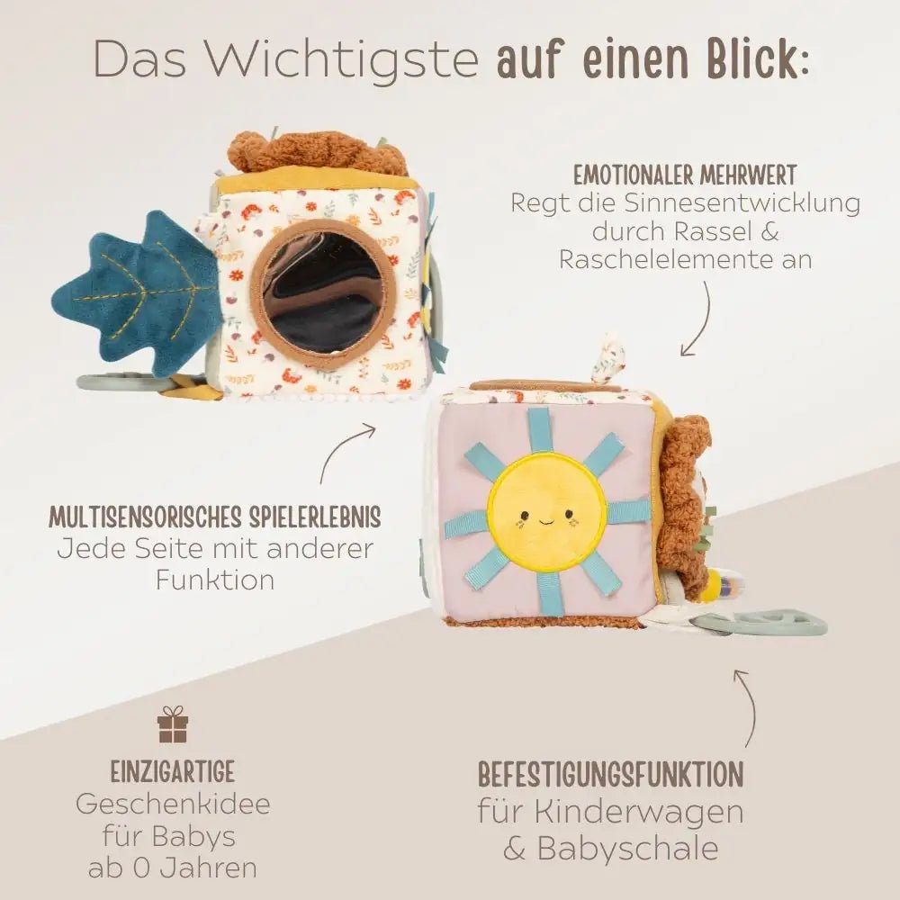 SMALL FOOT Stoffwürfel Löwe personalisierbar - wunderwunsch
