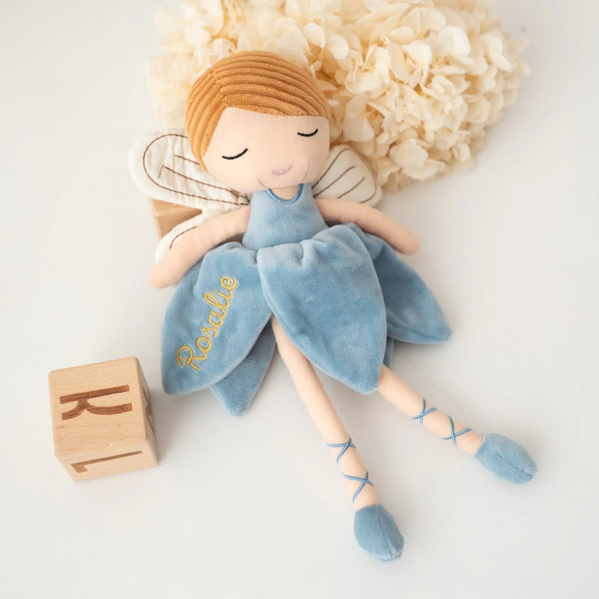 *SONDEREDITION* JOLLEIN Stoffpuppe Fee mit goldenem Stick - wunderwunsch