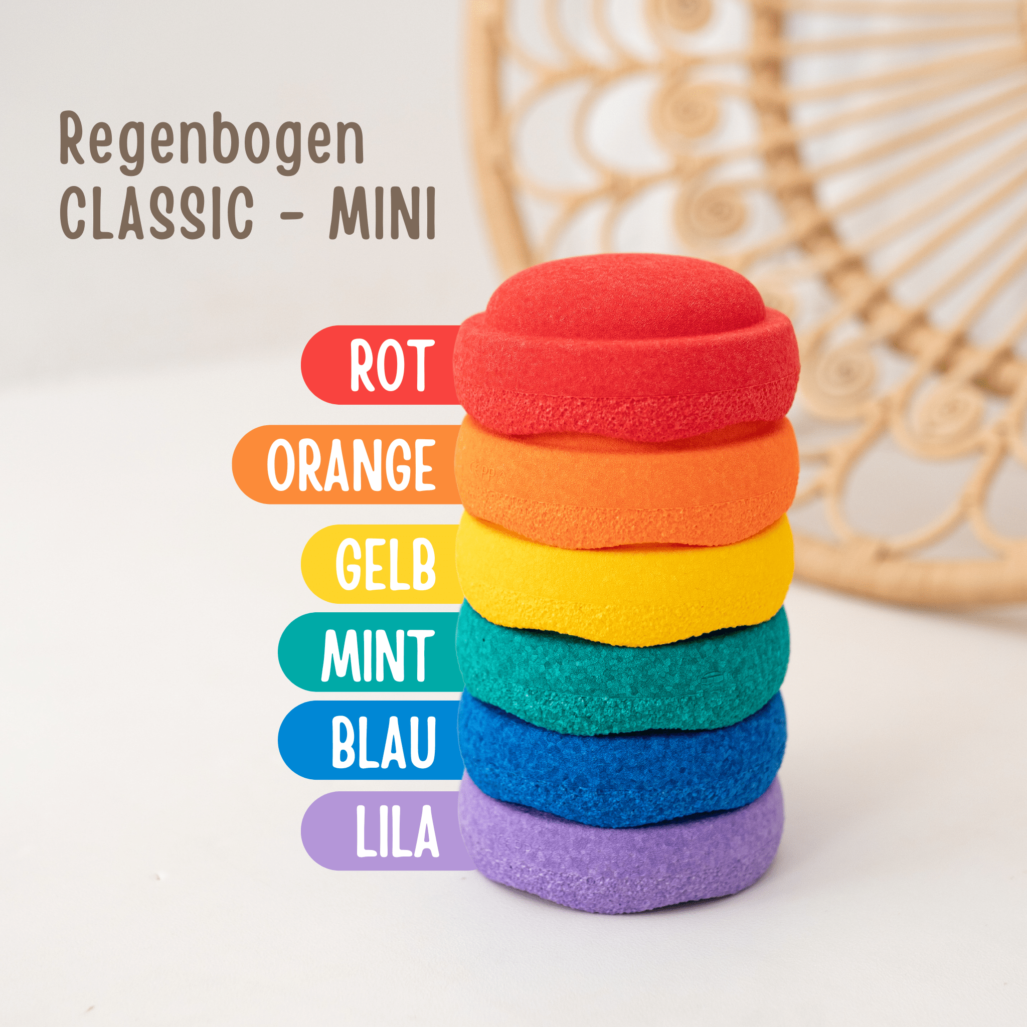 stapelstein® MINI Regenbogen - Set - wunderwunsch