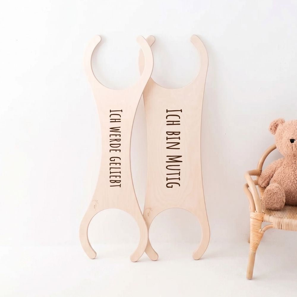 STAPELWELT Abenteuerbrücke aus Holz - Affirmationen - wunderwunsch