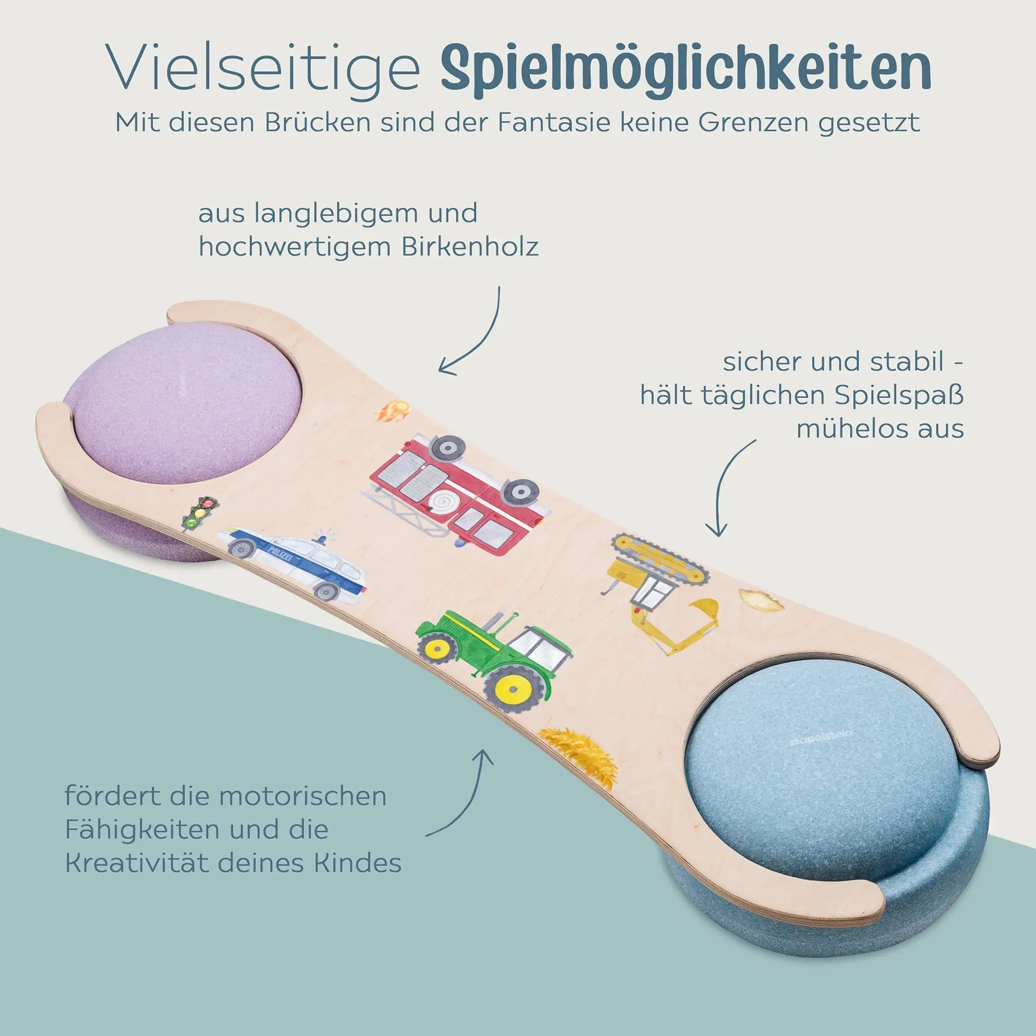 STAPELWELT Abenteuerbrücke für stapelstein® - Fahrzeuge - wunderwunsch