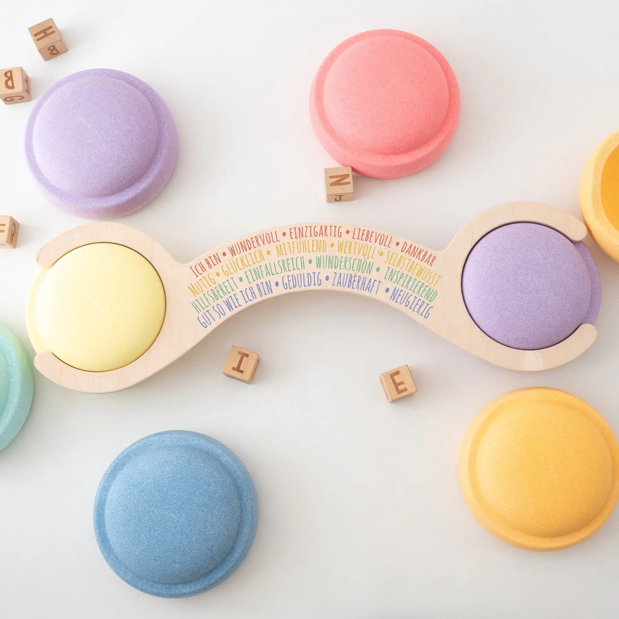 STAPELWELT Abenteuerbrücke "Regenbogen" für stapelstein® - Affirmationen - wunderwunsch